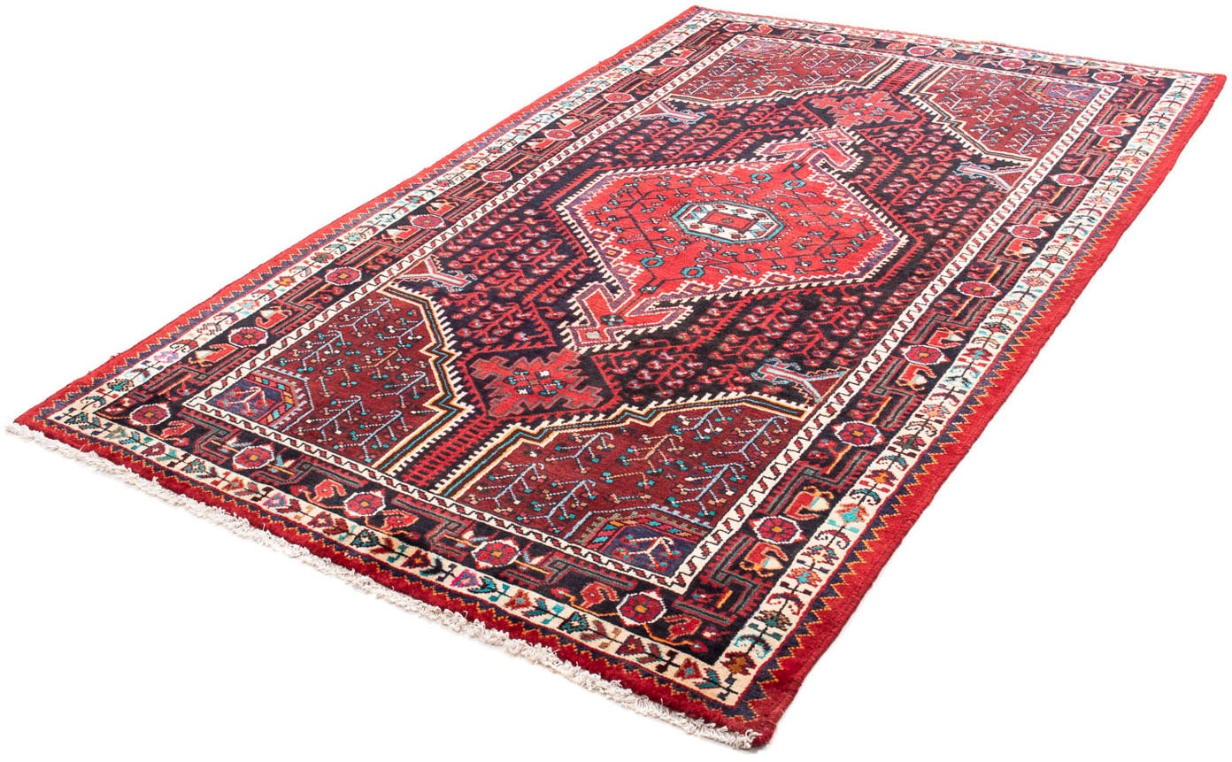 morgenland Orientteppich "Perser - Nomadic - 227 x 140 cm - rot", rechteckig, 10 mm Höhe, Wohnzimmer, Handgeknüpft, Einz