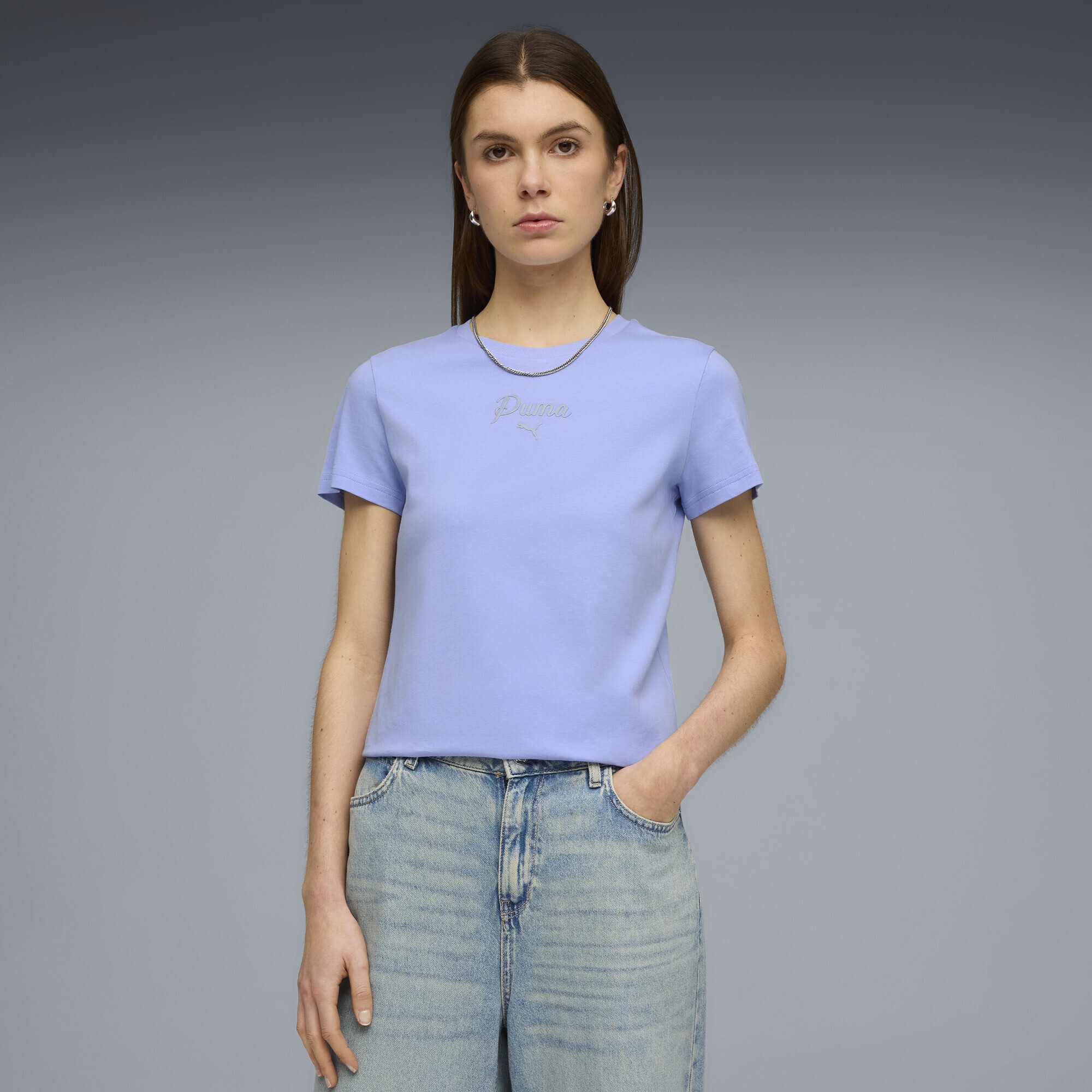PUMA T-Shirt »Essentials Script T-Shirt Damen«