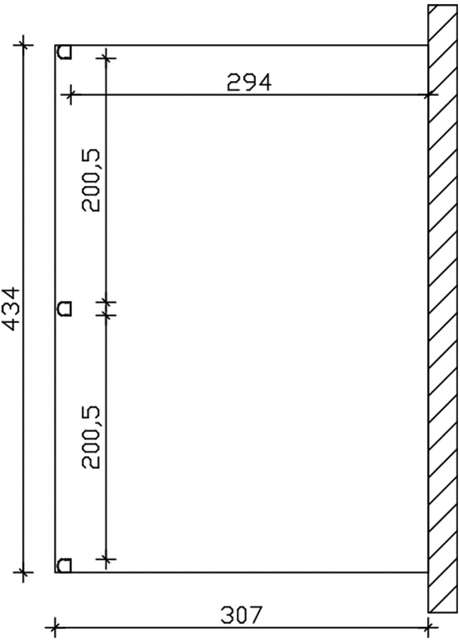 Skanholz Terrassendach »Garda« Aluminium
