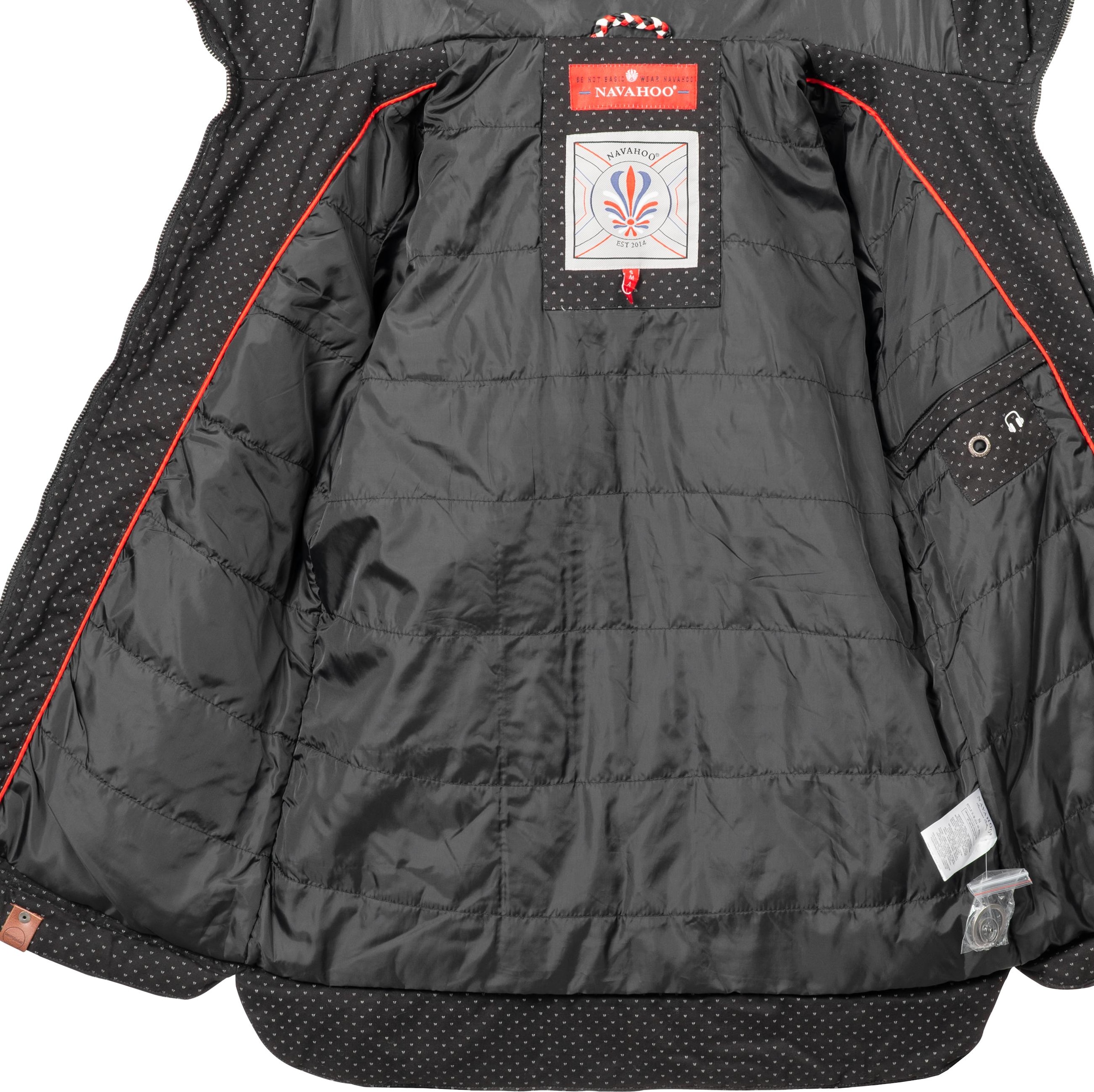 Navahoo Outdoorjacke »Wekoo«, mit Kapuze, moderner Damen Übergangsparka aus Baumwolle mit Kapuze
