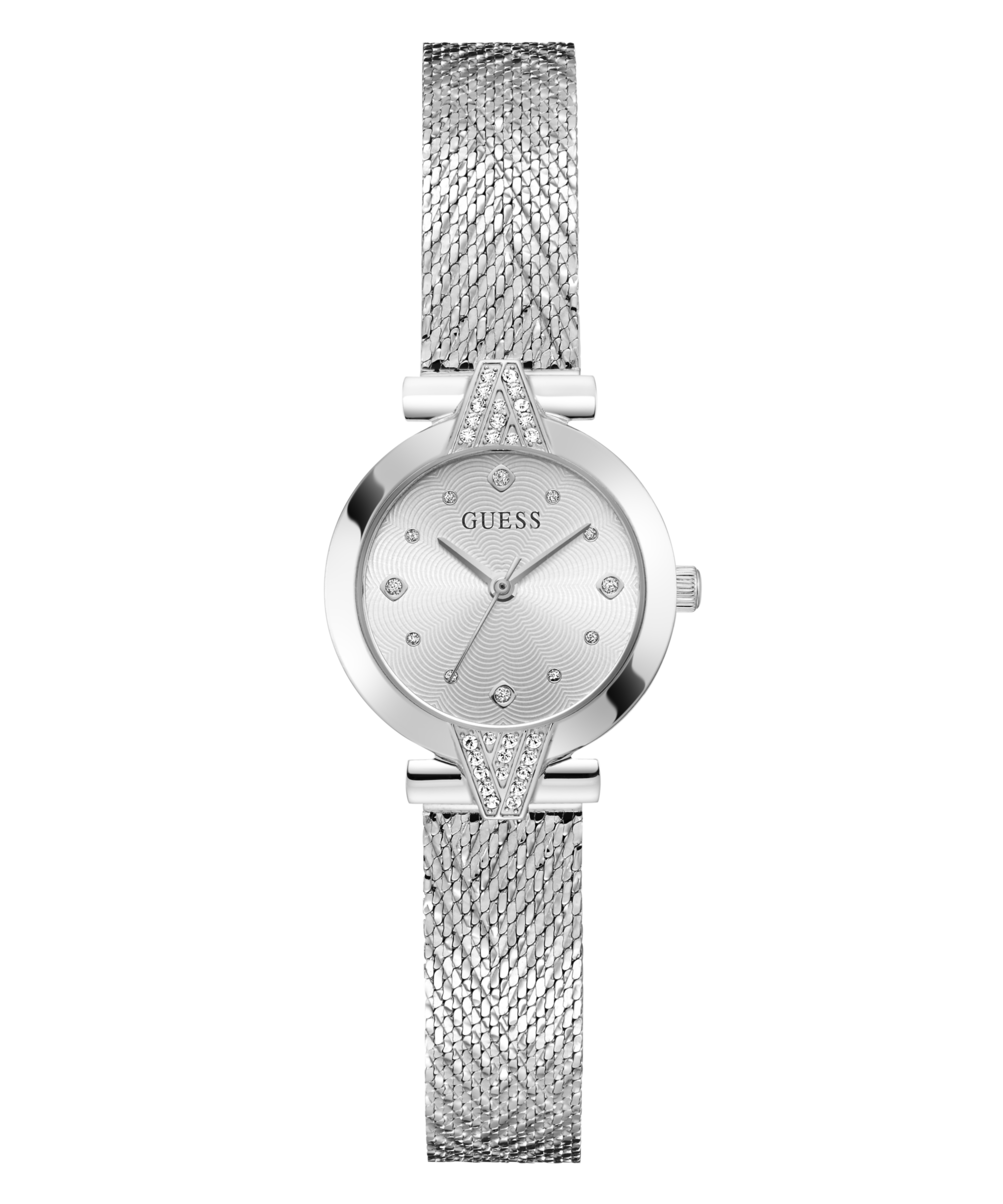 Guess Quarzuhr »LOUISA« Armbanduhr, Damenuhr, Edelstahlarmband, analog