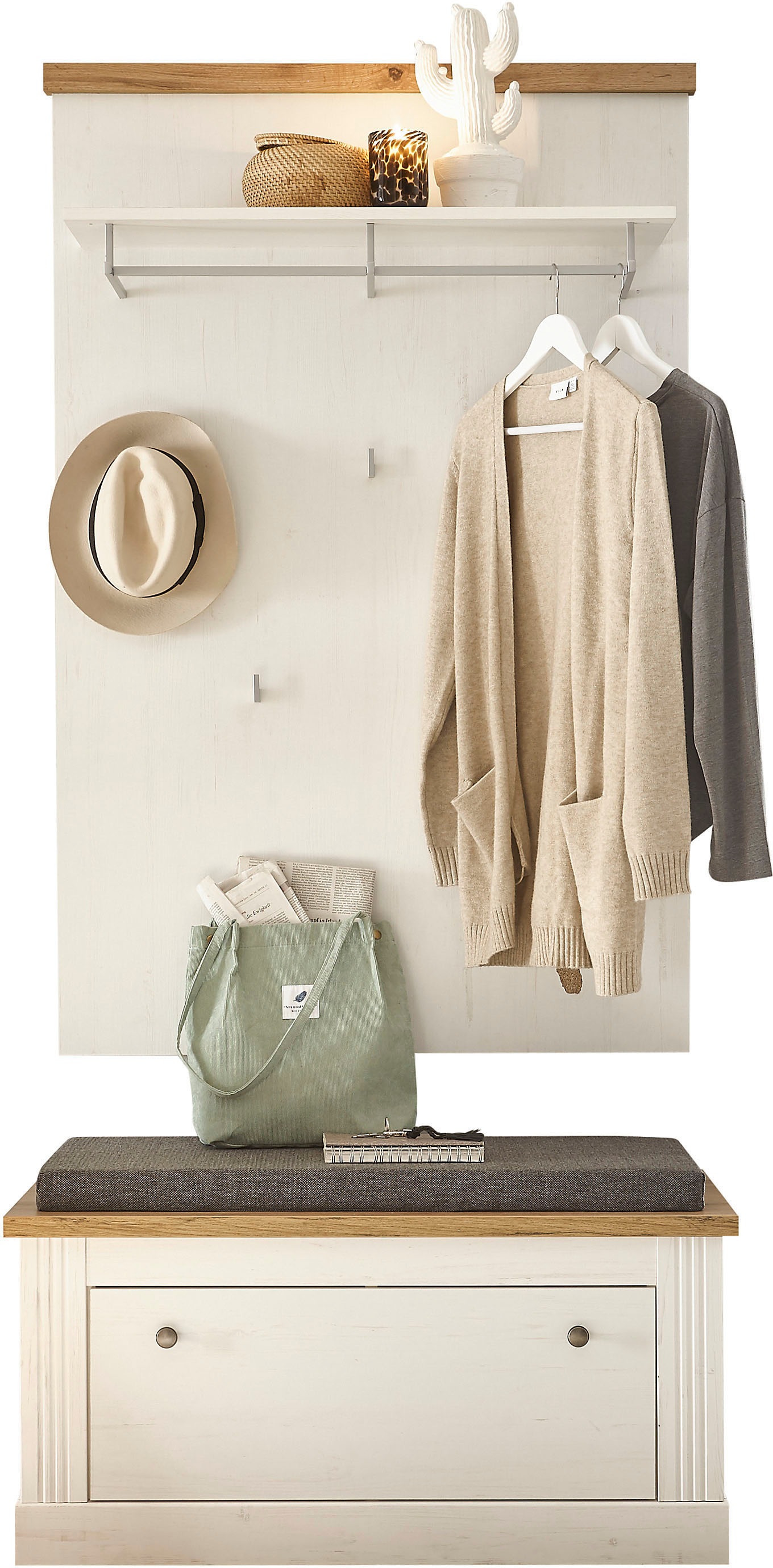 Thumbnail - Home affaire Garderoben-Set "WESTMINSTER BESTSELLER" Schuhbank, Wandpaneel, 2 Stk. tlg.