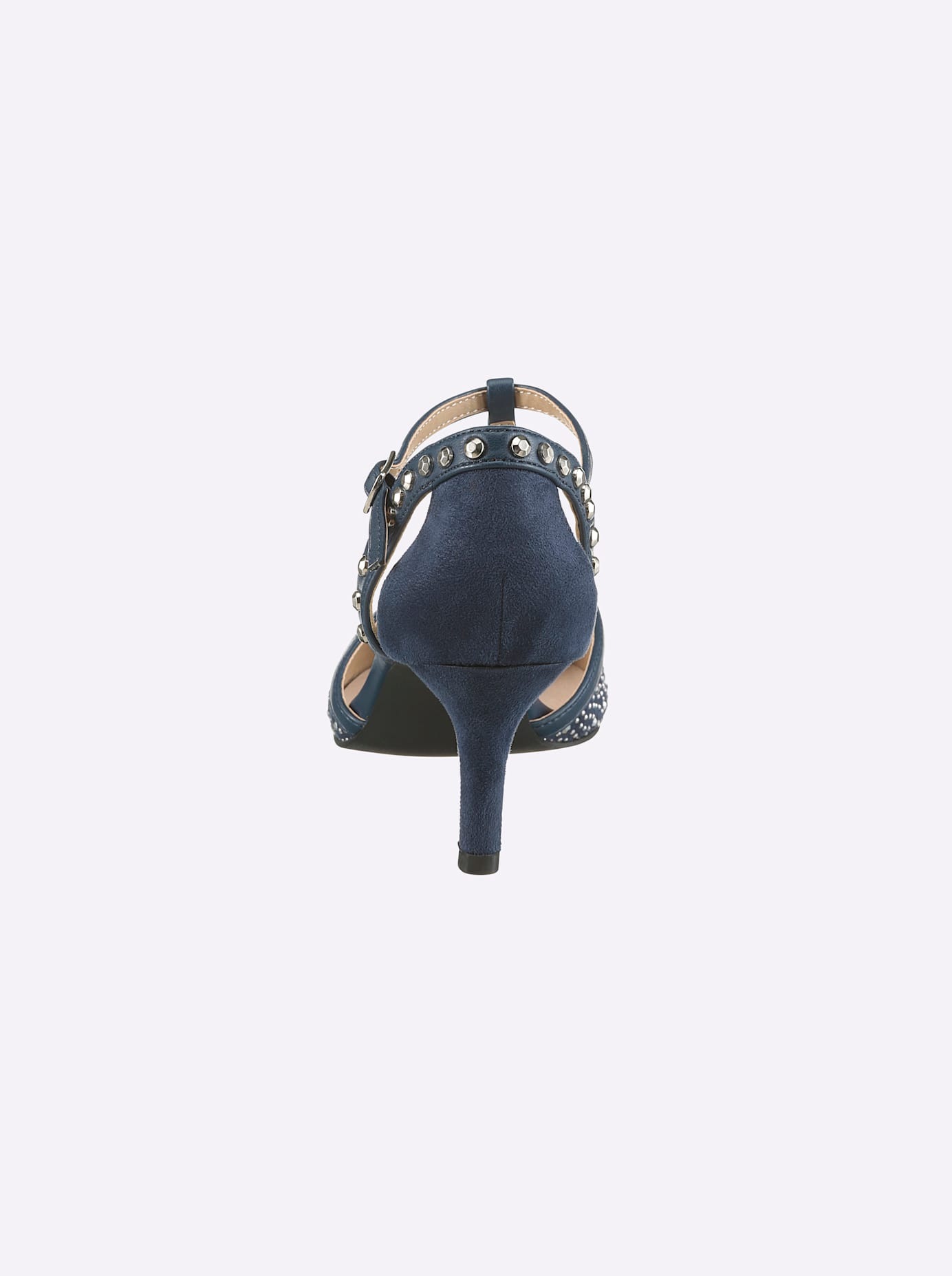 Pumps HEINE, Damen, Gr. 36, marine, Synthetik, Textil, Schuhe Pumps 2