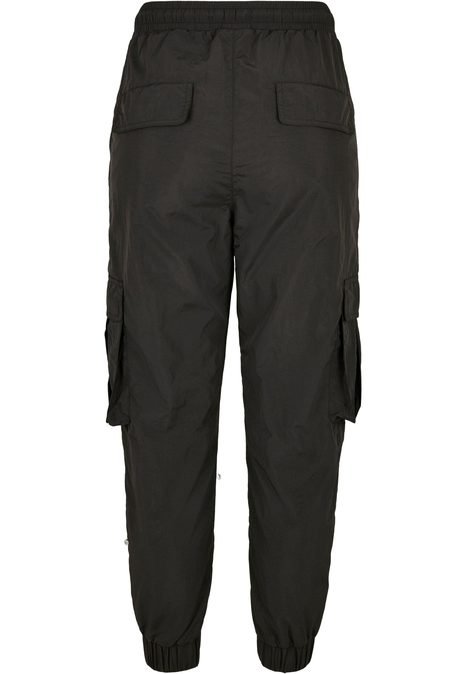 URBAN CLASSICS Cargohose »Urban Classics Damen Ladies High Waist Crinkle Nylon Cargo Pants«, (1 tlg.)