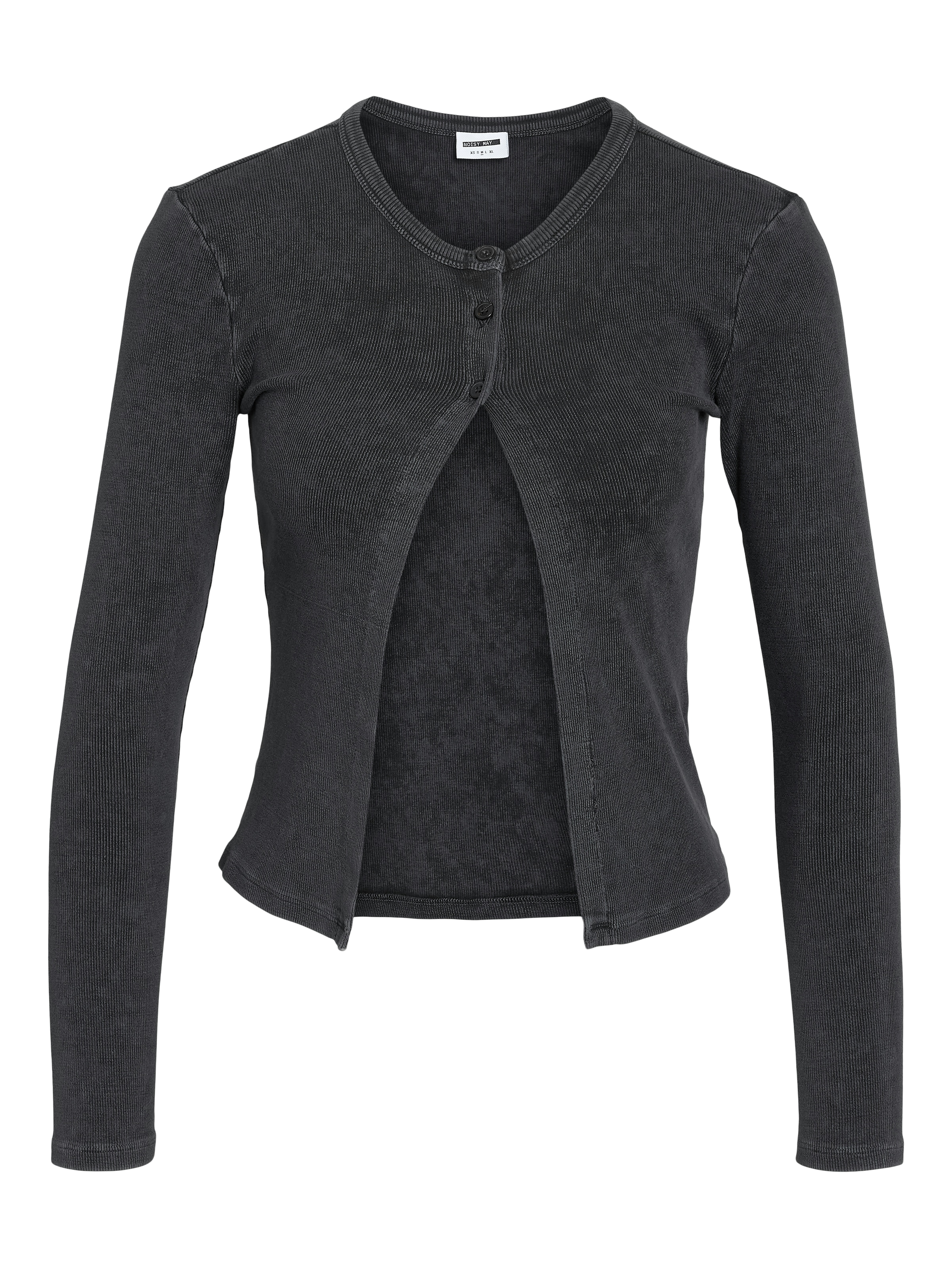 Noisy may Strickjacke »NMMAYA L/S O NECK WASHED CARDIGAN NOOS« gewaschene Optik