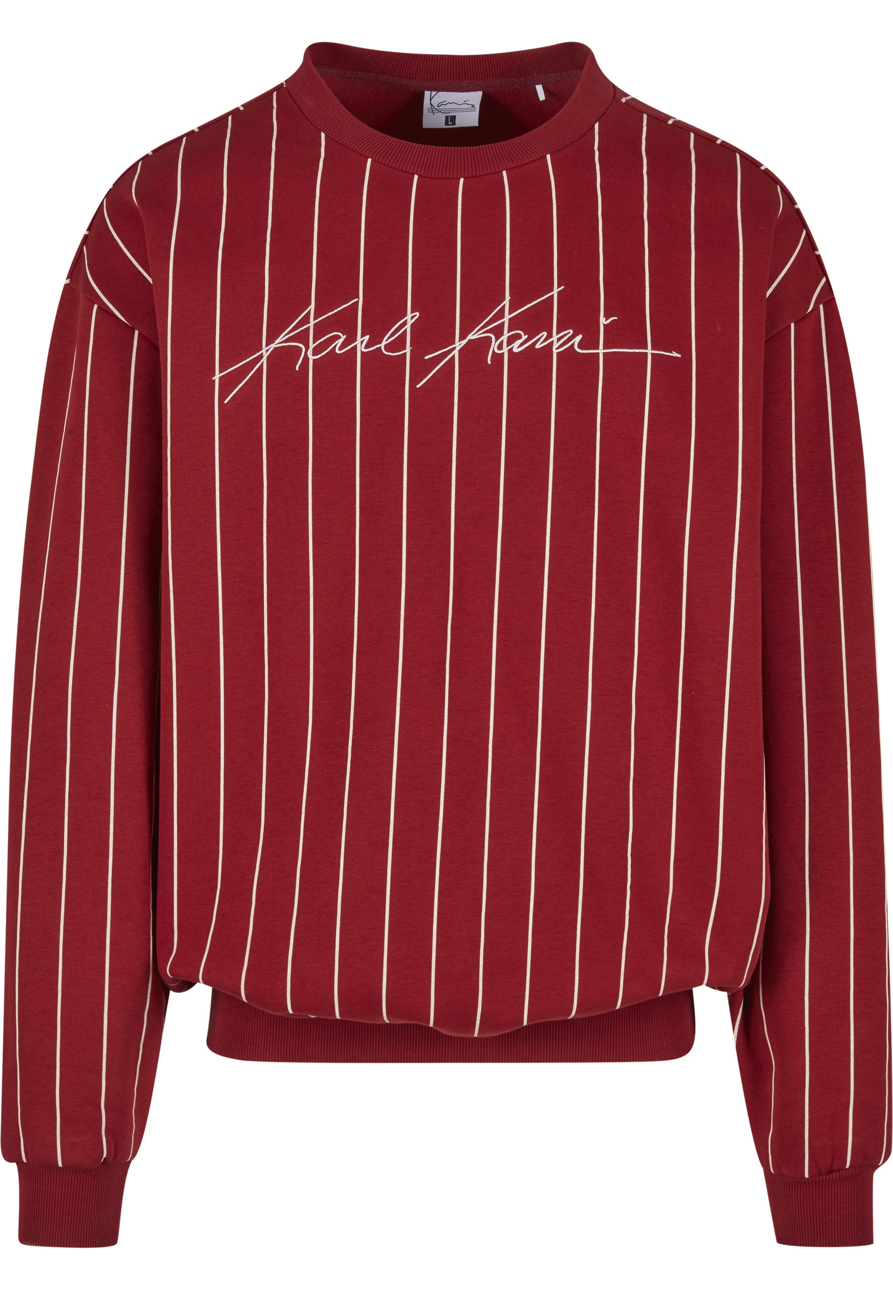 Karl Kani Sweater "Karl Kani Autograph Pinstripe Sweat Os Crewneck", 1 Stk. günstig online kaufen