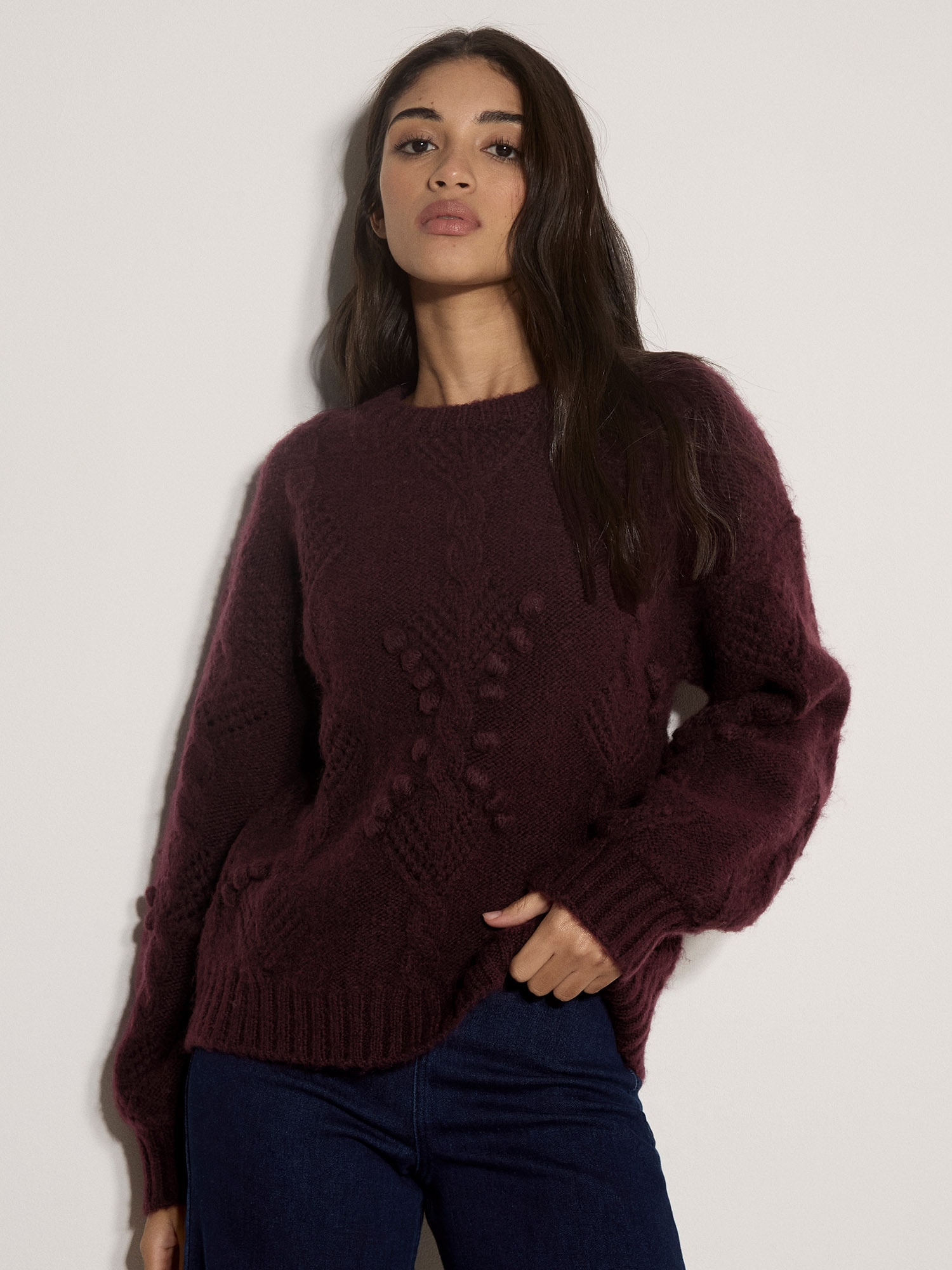 Apricot Strickpullover »Zopfpullover mit Noppen« mit Zopfmuster