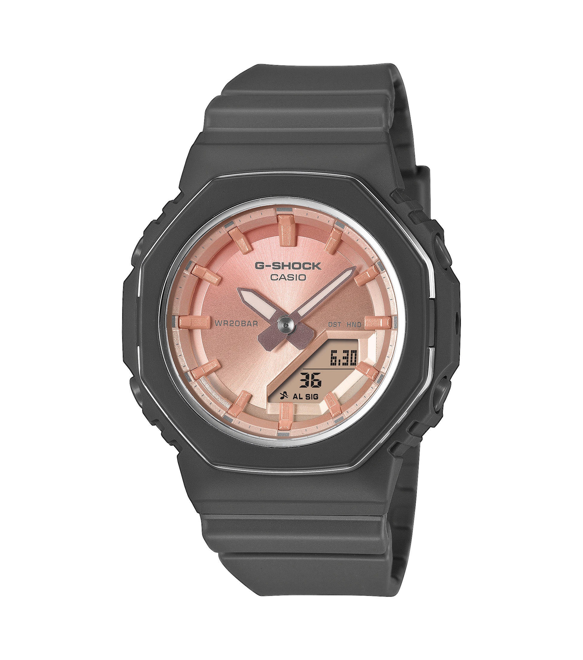 CASIO G-SHOCK Chronographschwarz, roségoldfarben, Armbanduhren, Quarzuhr, Armbanduhr, Damenuhr, Herrenuhr, analog, digital