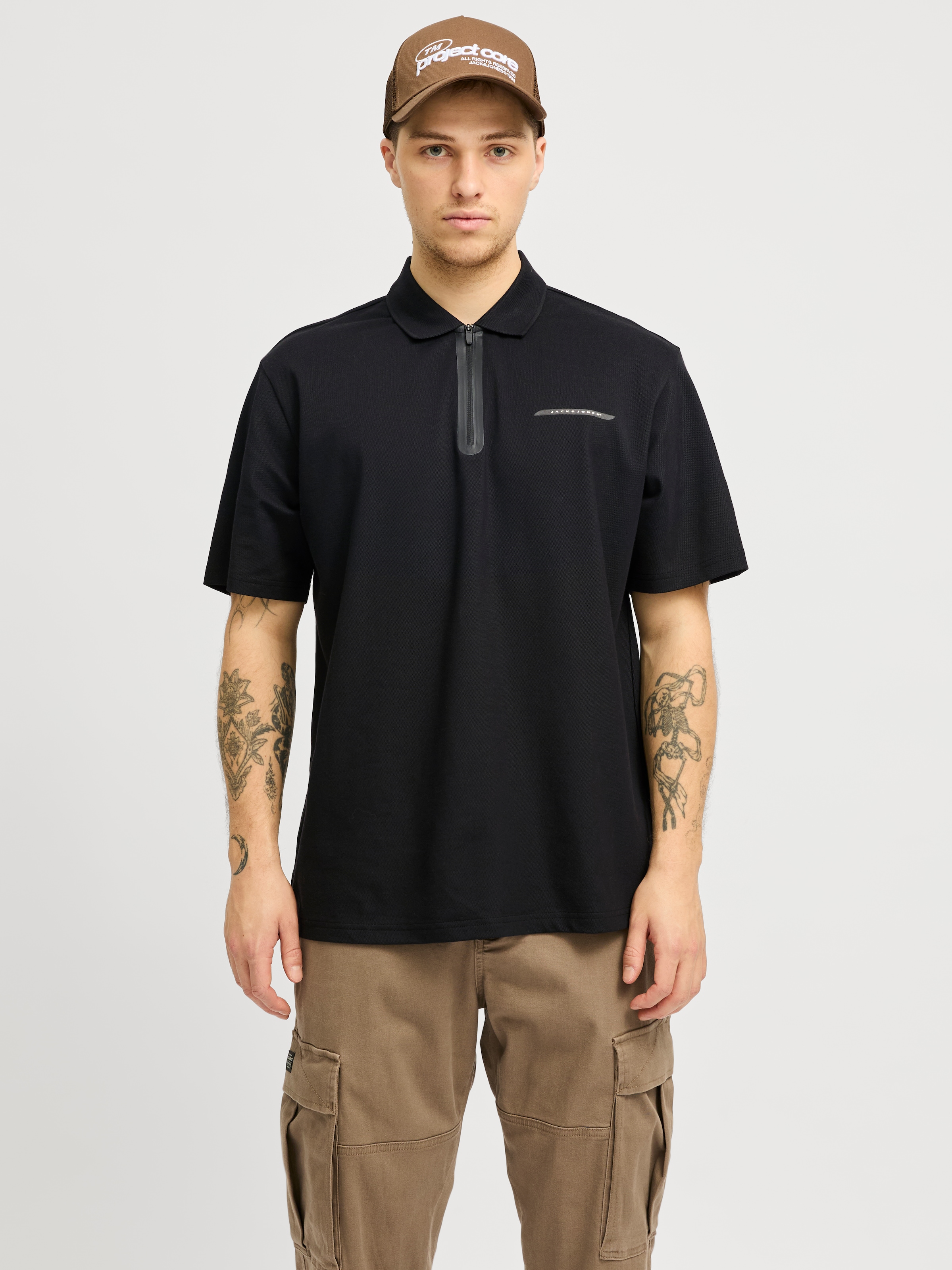 Jack & Jones Poloshirt "JCOFUSION PIQUE POLO SS SN" günstig online kaufen