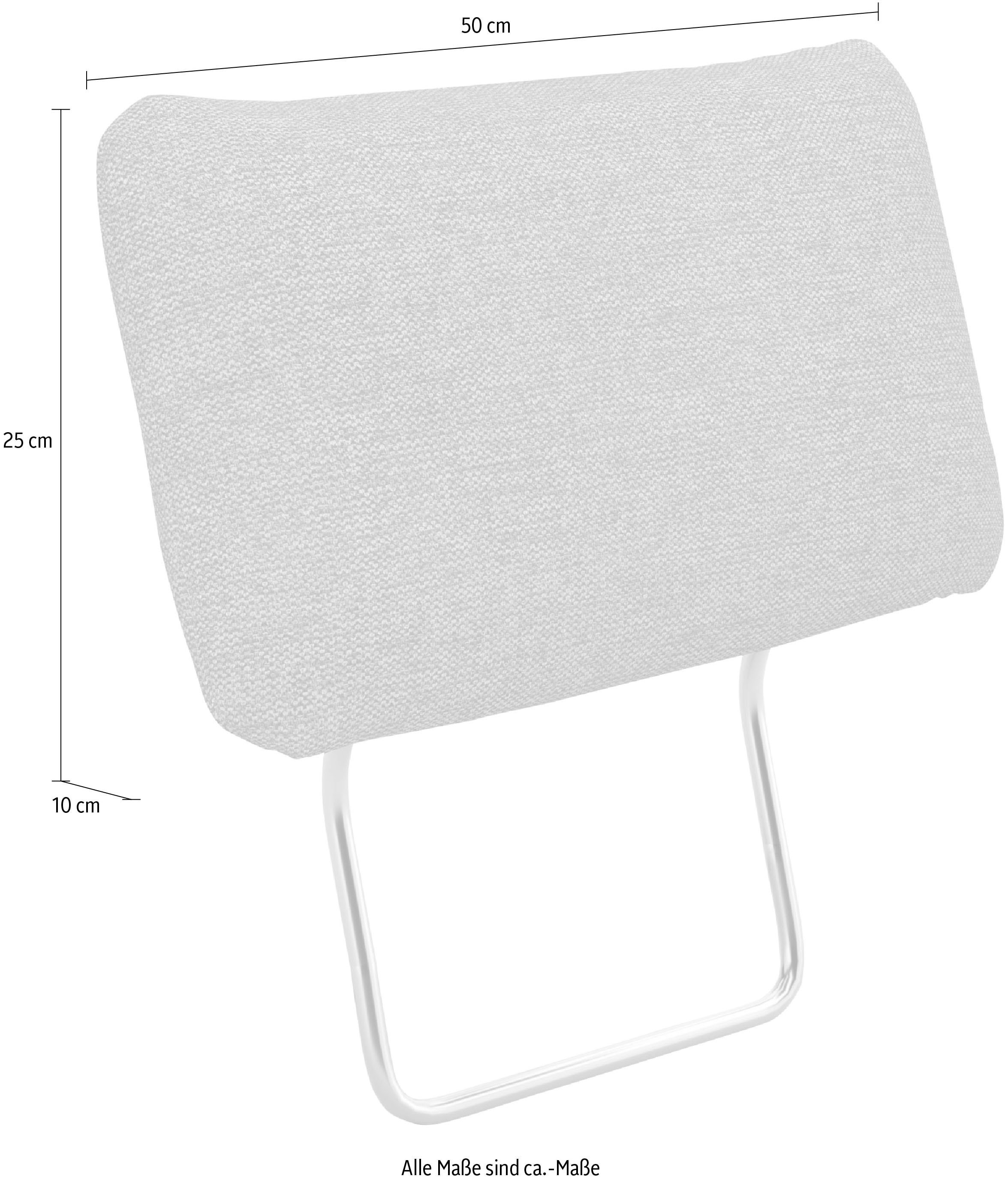 sit&more Sofa-Kopfstütze »Pamela, B: 50 cm, 2 Stück« Set,  verschiedene Farben und Stoffe