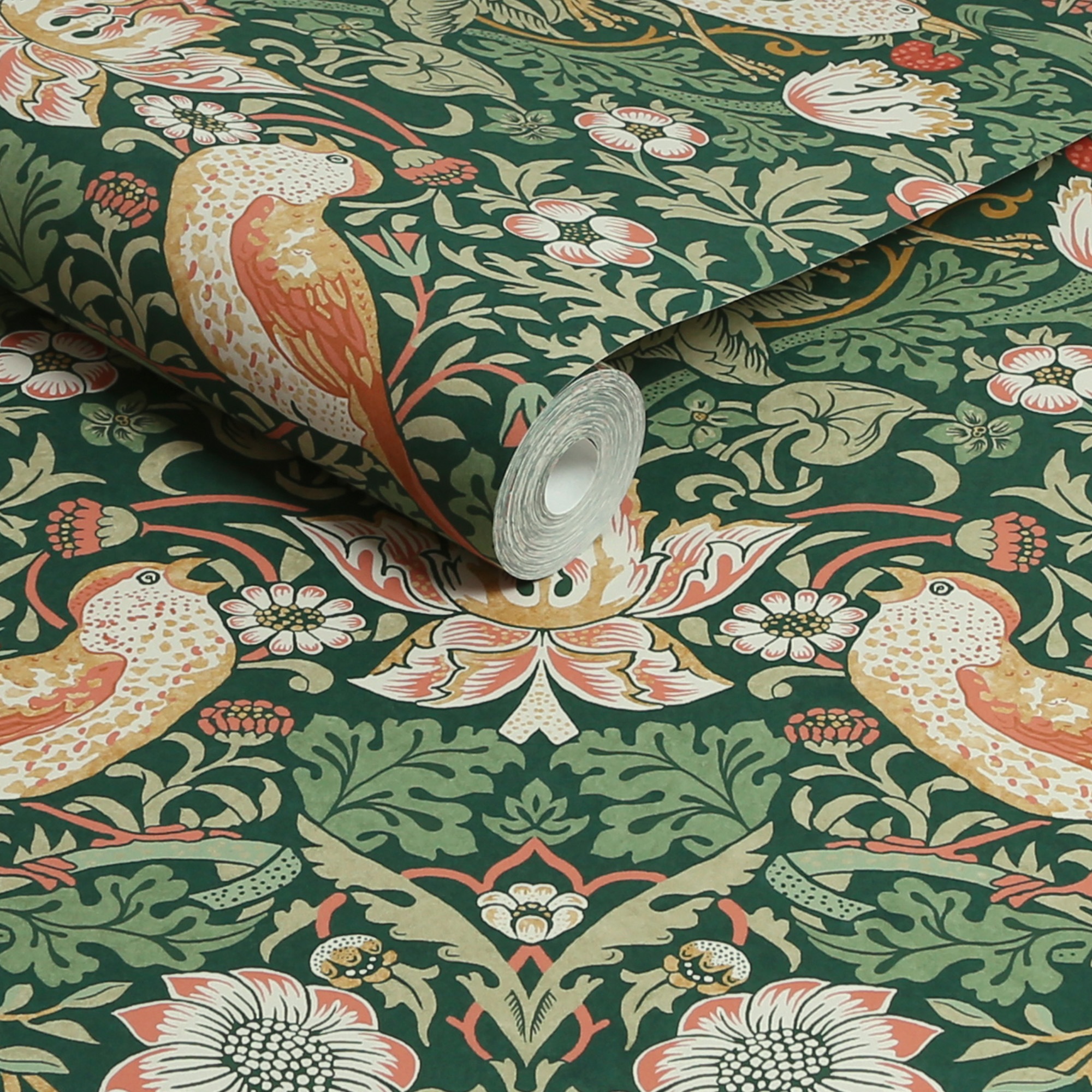 WILLIAM MORRIS AT HOME Vliestapete »Strawberry Thief« Retro texturiert Design Tapeten