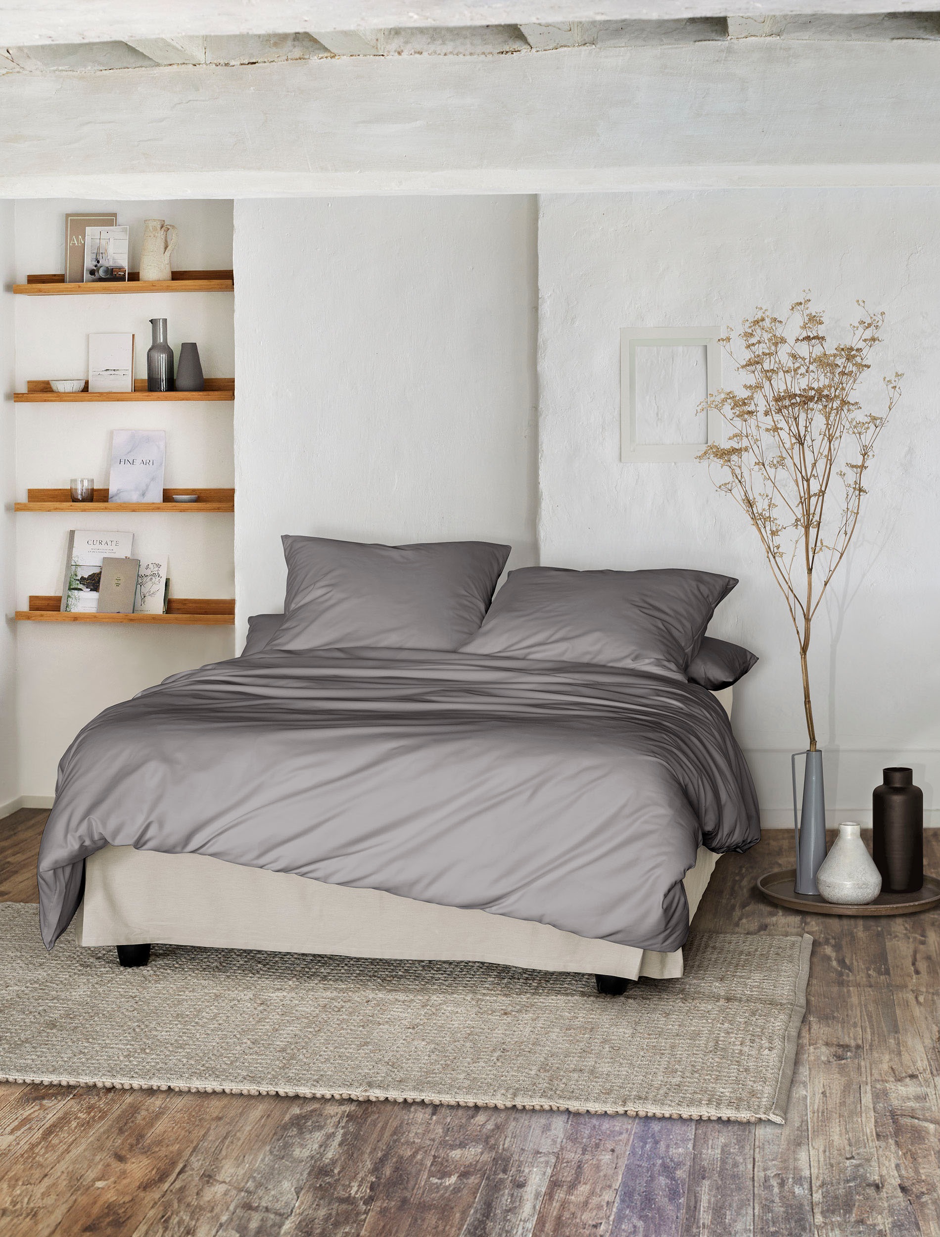 Thumbnail - Irisette Bettwäsche "Premium Satin Bettwäsche Paris" 2 Stk. tlg. hochwertige Uni Premium Bettwäsche mit Reißverschluss, ...