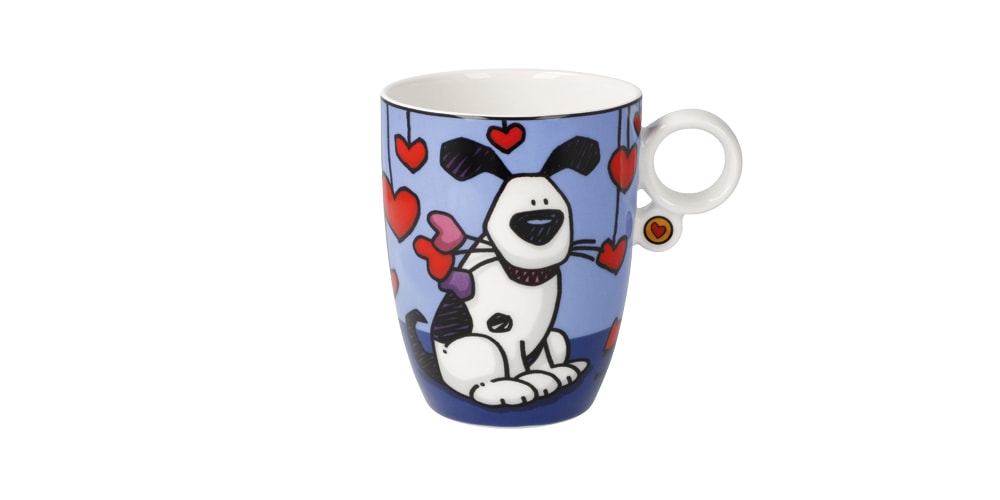 Goebel Tasse "Ed Heck - Love Dog" Füllmenge 0,4l