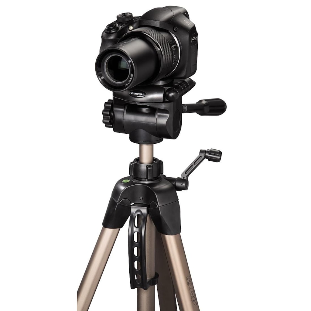 Hama Dreibeinstativ »Dreibein Fotostativ, Kamera Stativ, 3-Wege-Kopf, Star 63, 66-166 cm«