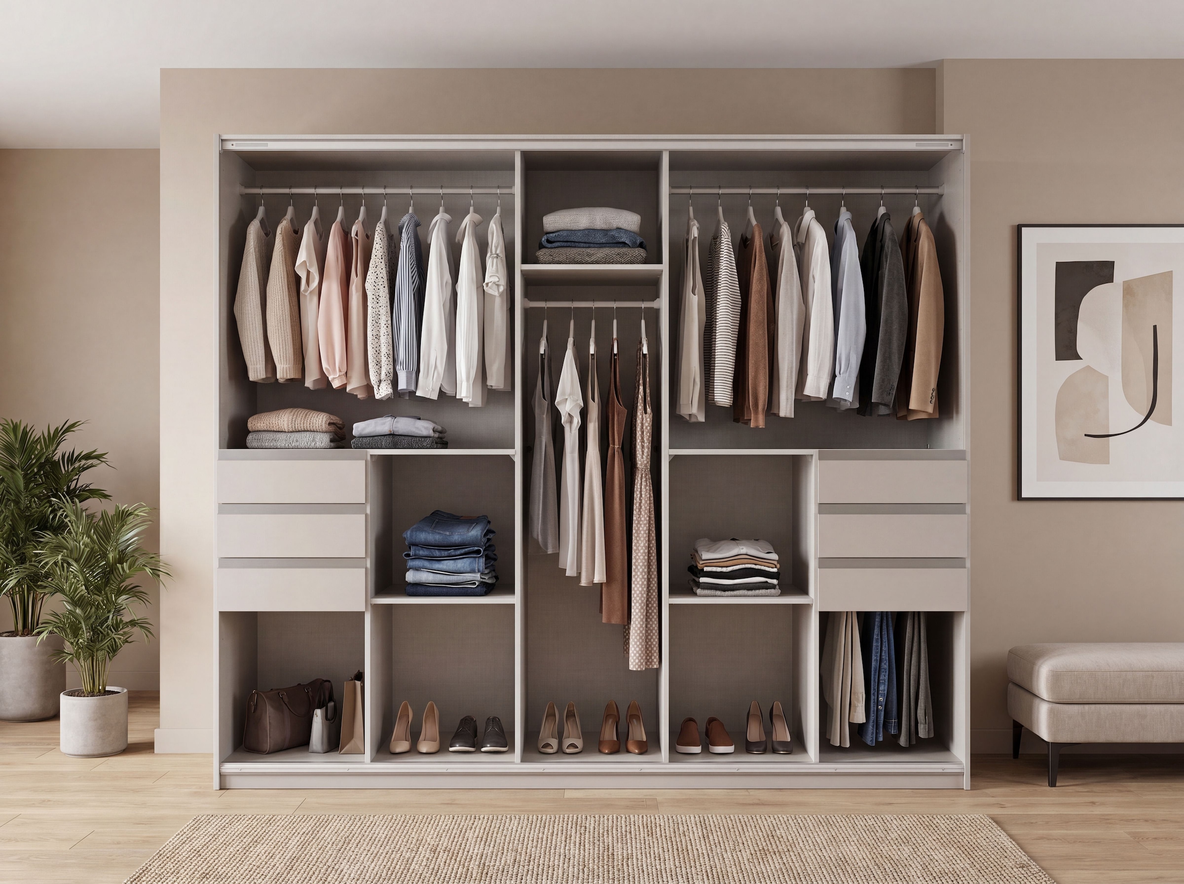 Wimex Schwebetürenschrank »SAIGON in den Breiten 180cm & 225cm, Farbe: Saharagrau« inkl. Spiegel