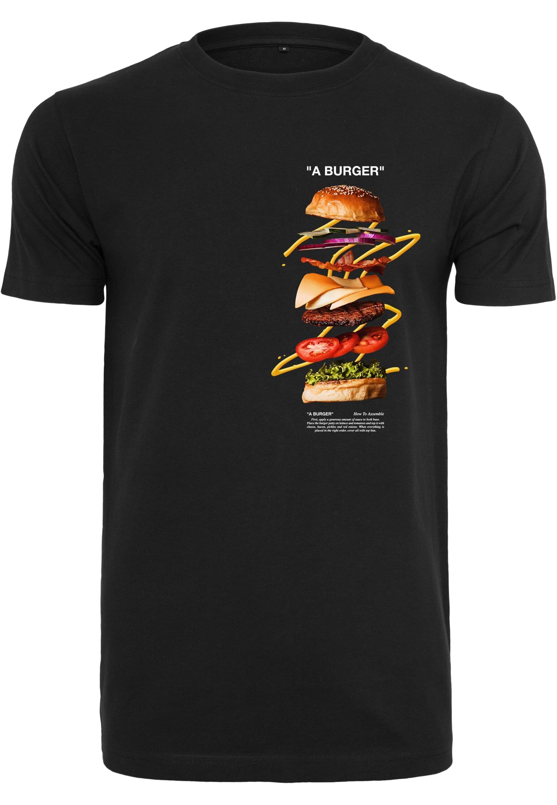 MisterTee T-Shirt "MisterTee Herren A Burger Tee" 1 Stk. tlg. günstig online kaufen