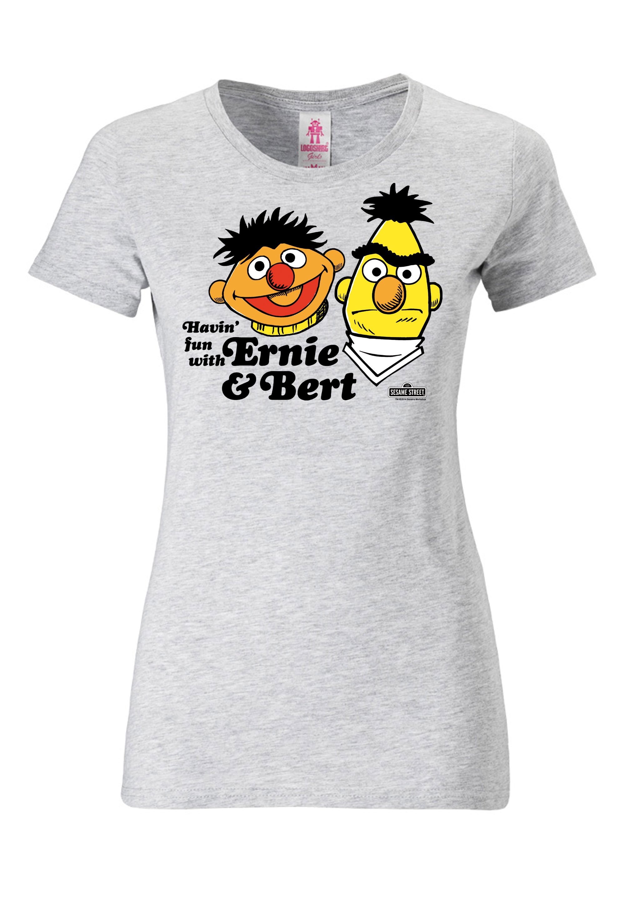 LOGOSHIRT T-Shirt »Sesamstraße - Ernie & Bert Fun«, mit Ernie und Bert-Print