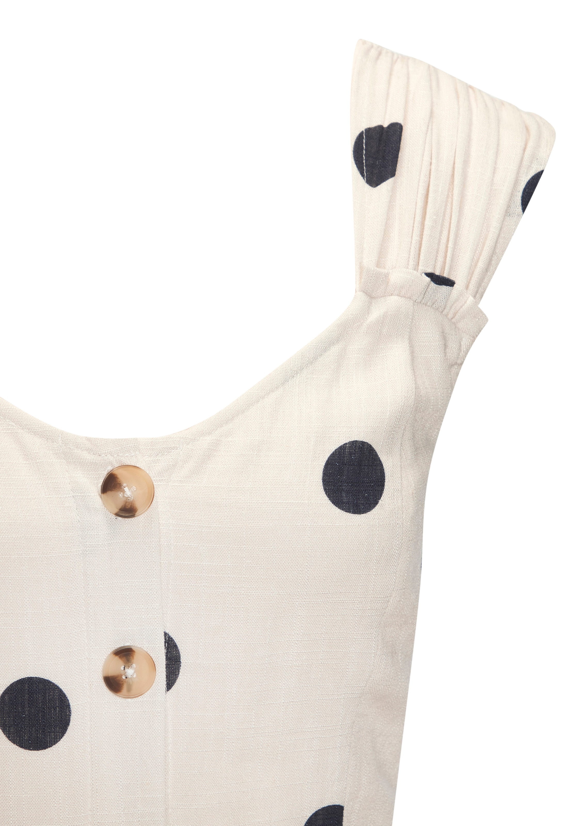 LASCANA Maxikleid, mit breiten Trägern aus Webware