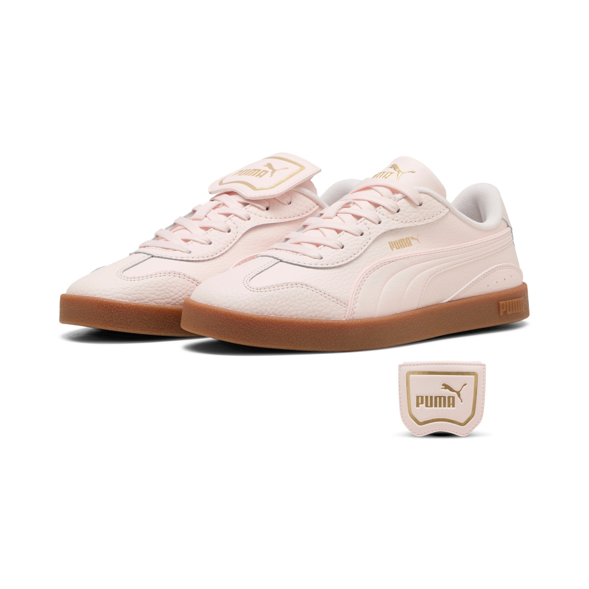 PUMA Sneaker "CLUB AZURA L" für sportlichen Look, aus Leder, mit Gummilaufsohle, mit Schnürung
