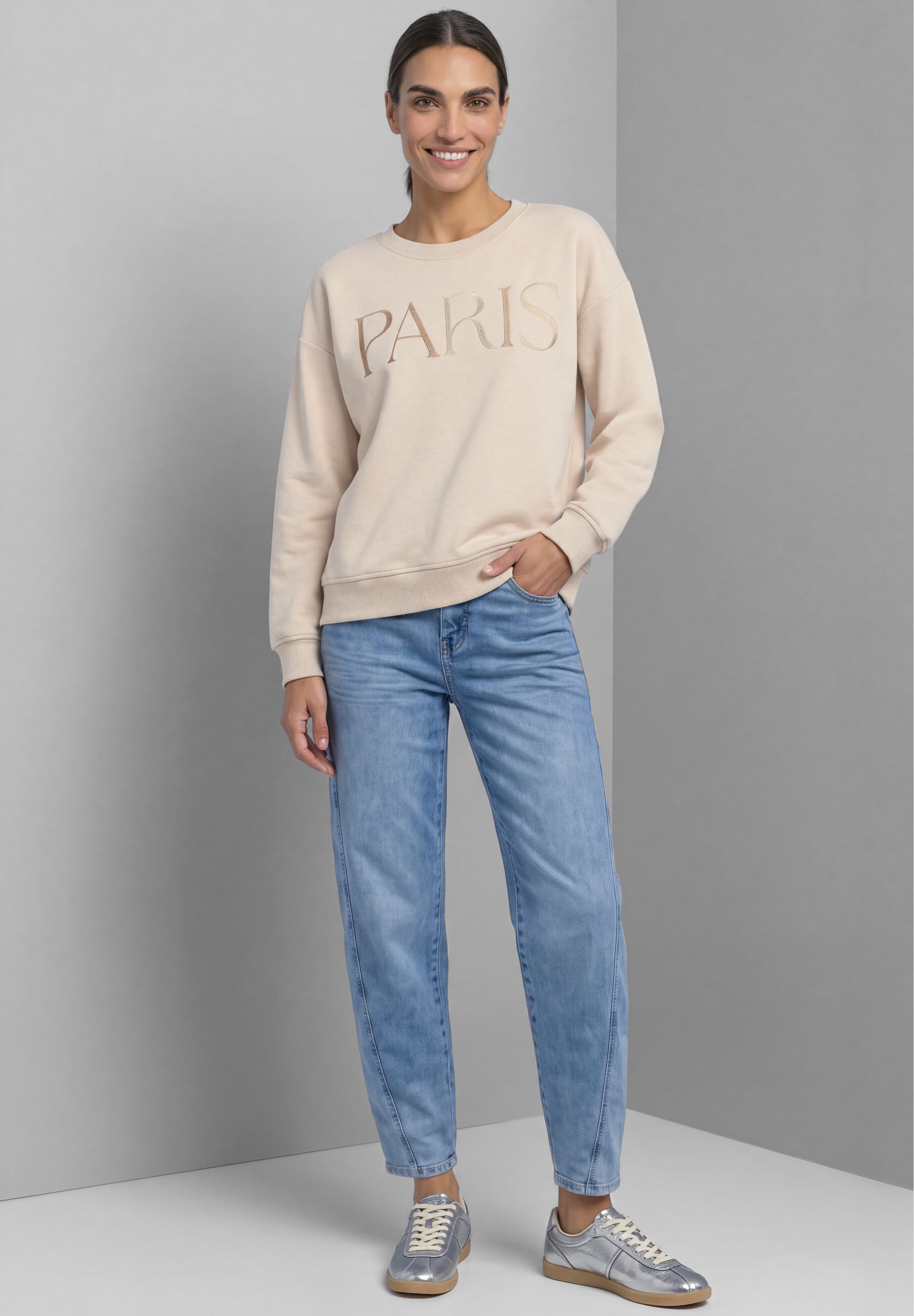 STREET ONE Sweatshirt , aus softem Materialmix
