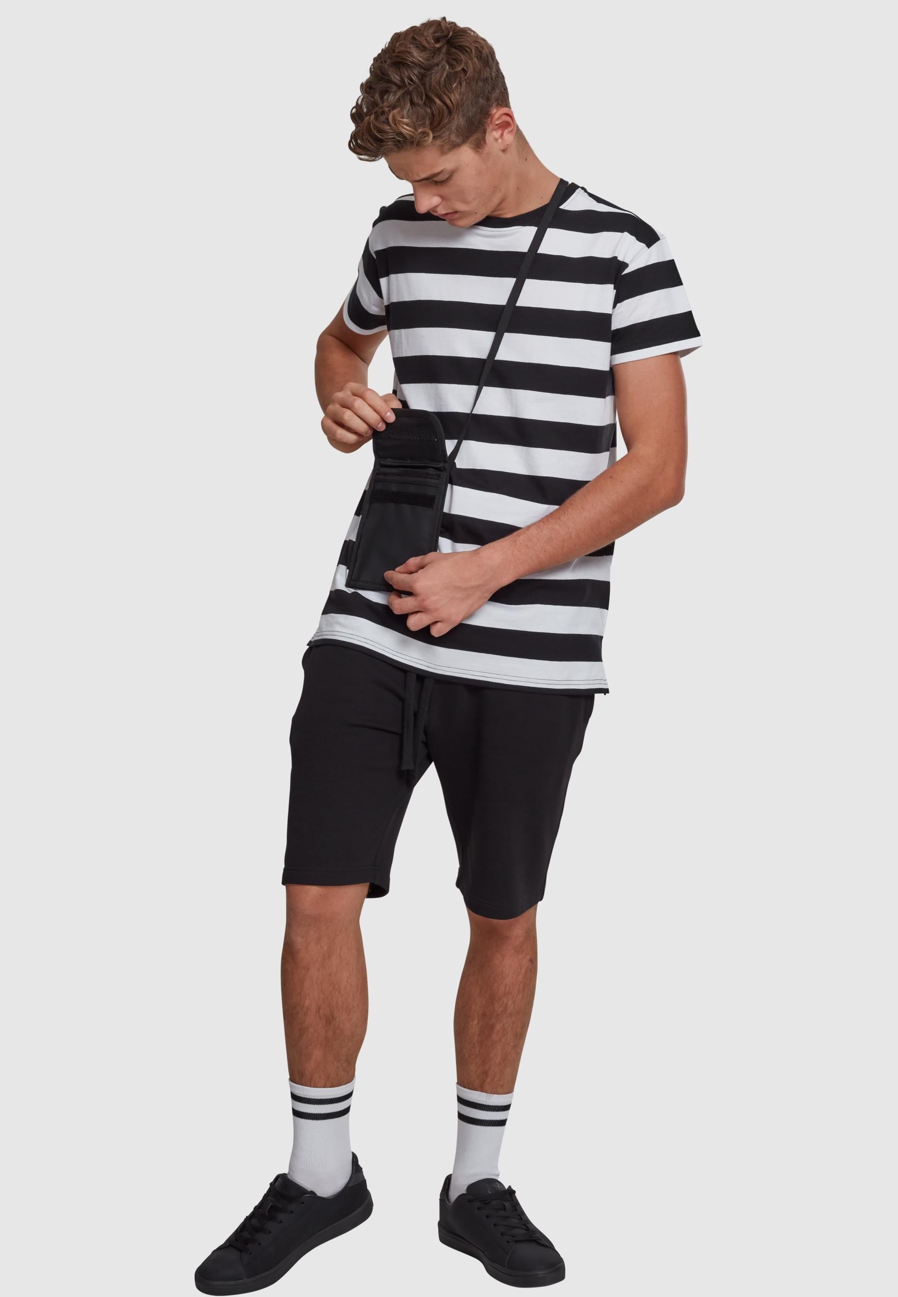 URBAN CLASSICS T-Shirt »Urban Classics Herren Block Stripe Tee«, (1 tlg.)