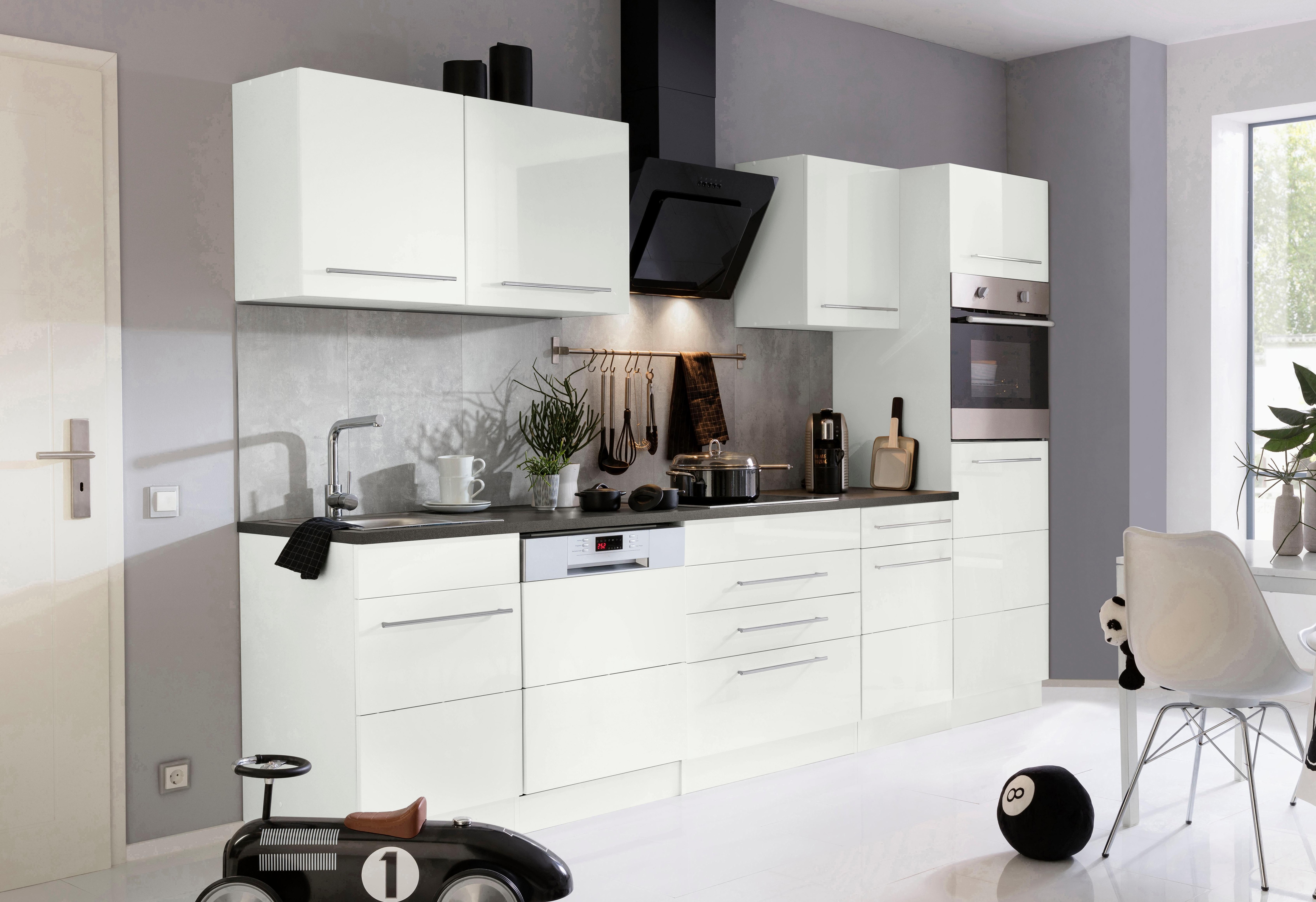 Thumbnail - KOCHSTATION Küchenzeile "KS-Trient" Breite 300 cm, wahlweise mit E-Geräten, mit Arbeitsplatte