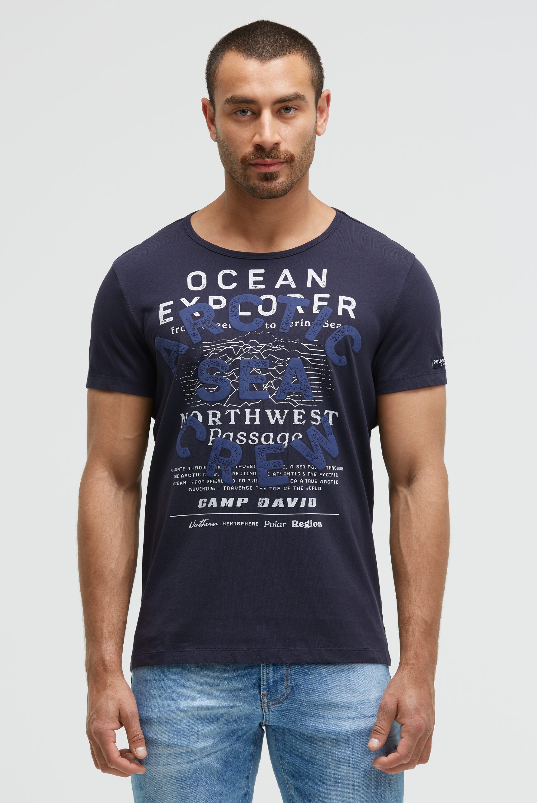 CAMP DAVID Rundhalsshirt, aus Baumwolle günstig online kaufen
