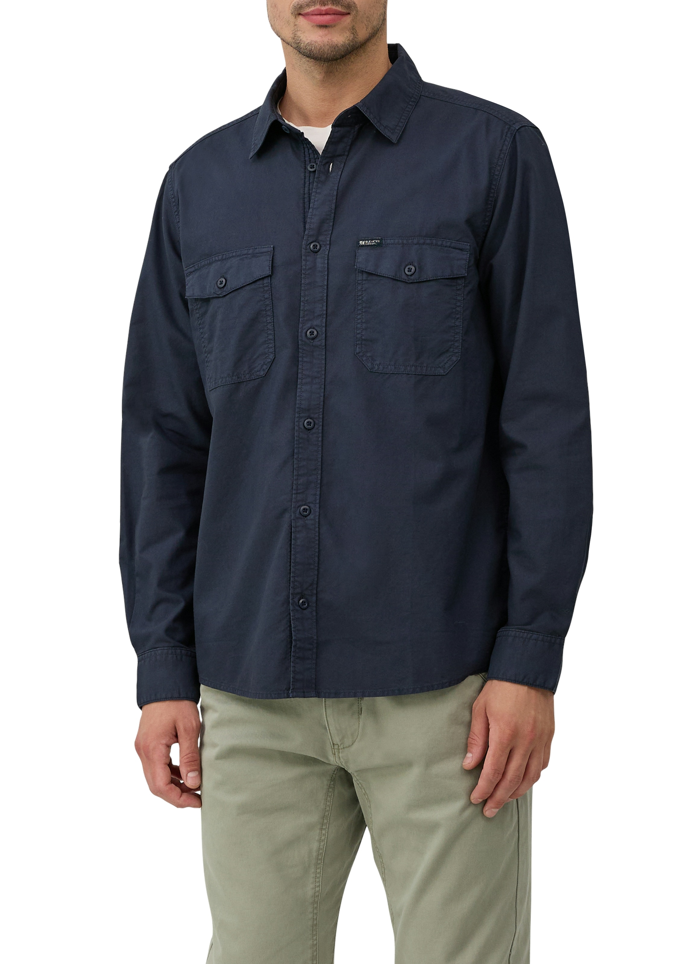 s.Oliver Langarmhemd, mit Ziernähten günstig online kaufen