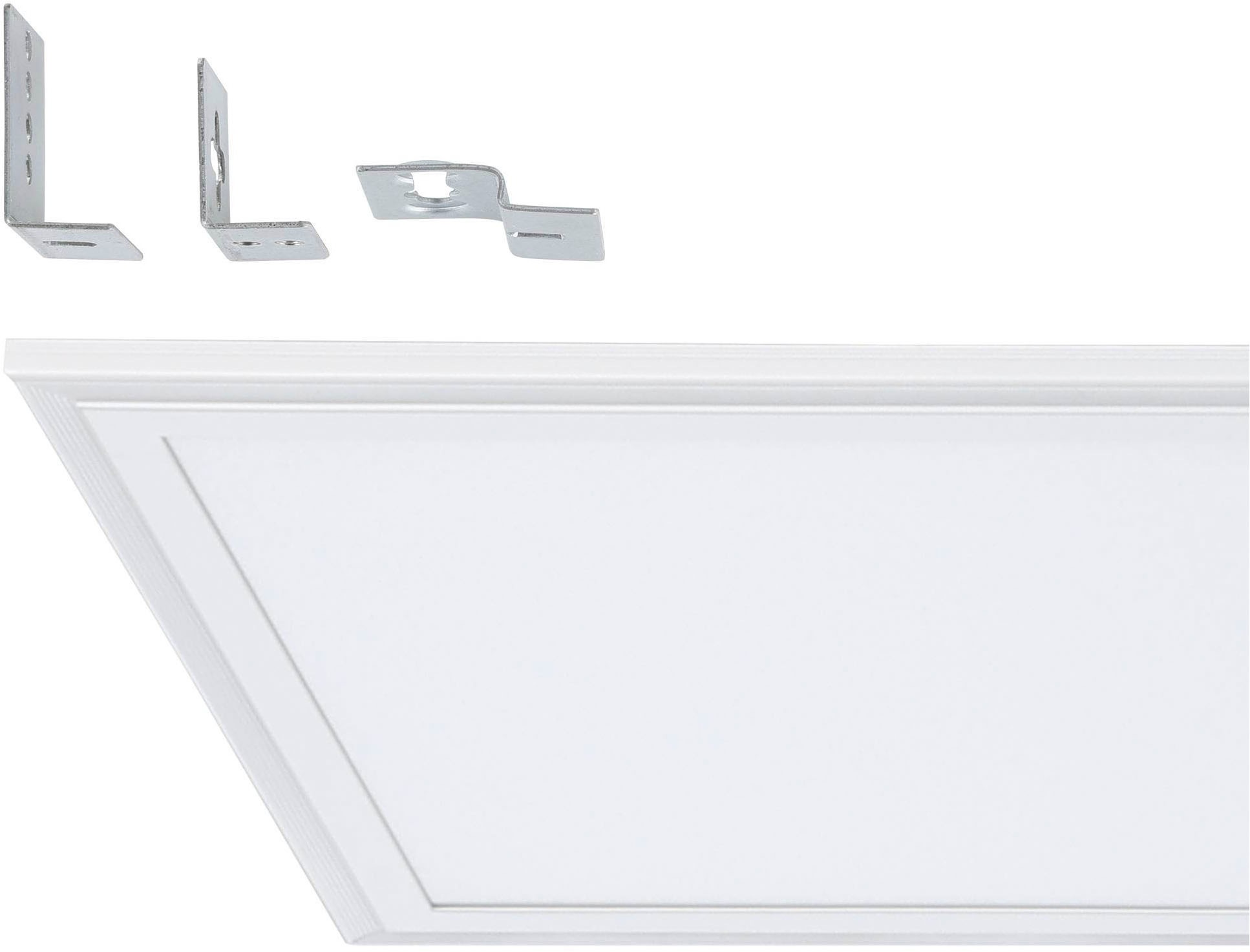 EGLO Rasterleuchte »Salobrena 1 Einbauleuchte, Deckenlampe, Aluminium, Kunststoff, Lampe« LED-Modul 1 Stk. Neutralweiß Rasterleuchte - L120 x B30 x H1,1 cm - weiß - 33W inkl.