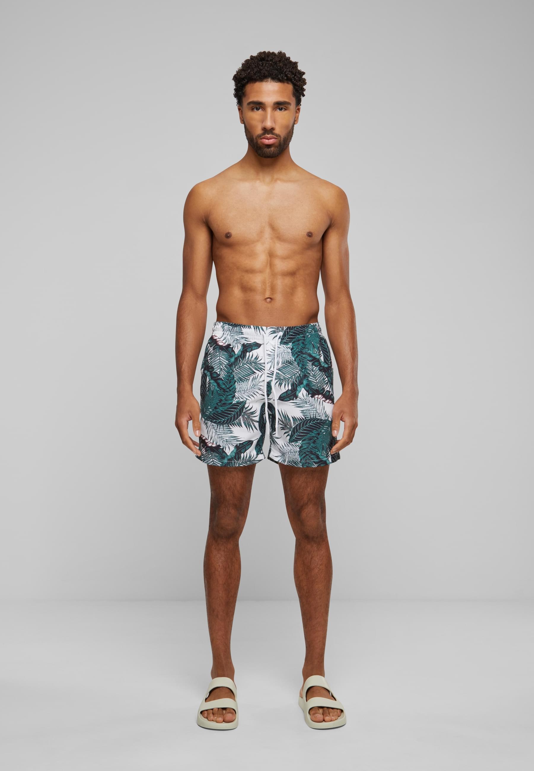 URBAN CLASSICS Badeshorts »Urban Classics Herren Pattern Swim Shorts«