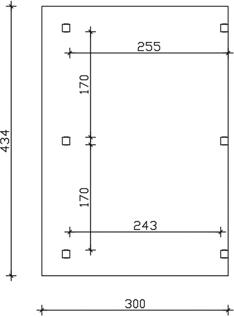 Skanholz Terrassendach »Siena« Leimholz