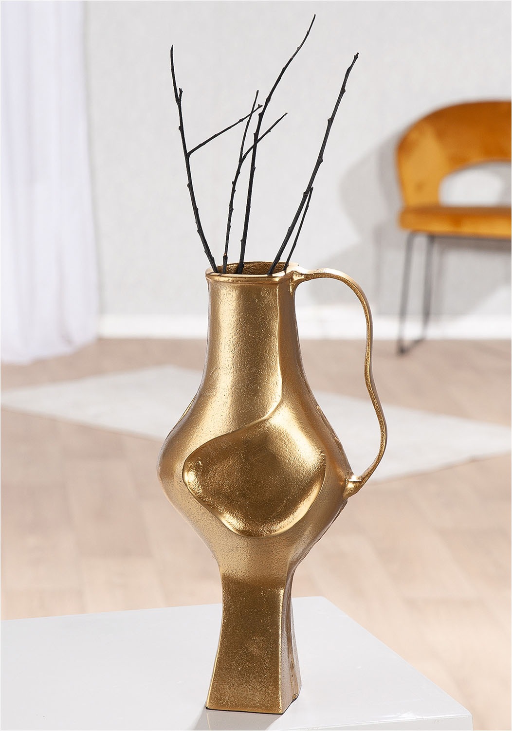 GILDE Tischvase "Vase Antigua mit Henkel"