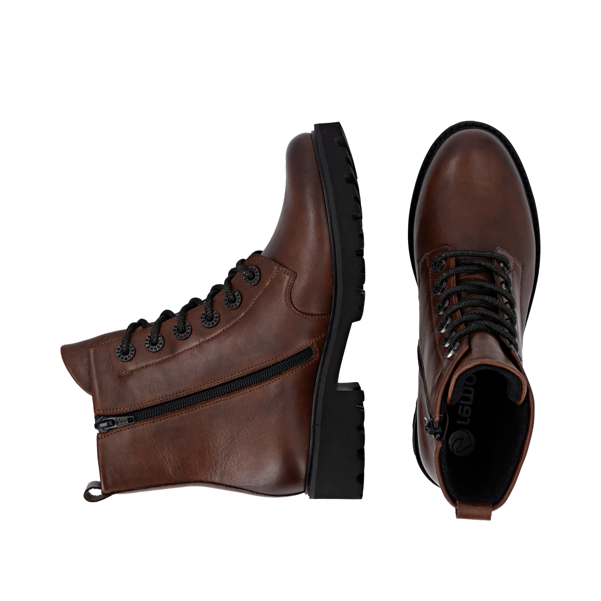 Remonte Schnürstiefelette  Schnürboots, Blockabsatz, Profilsohle, mit Lite´n Soft-Ausstattung