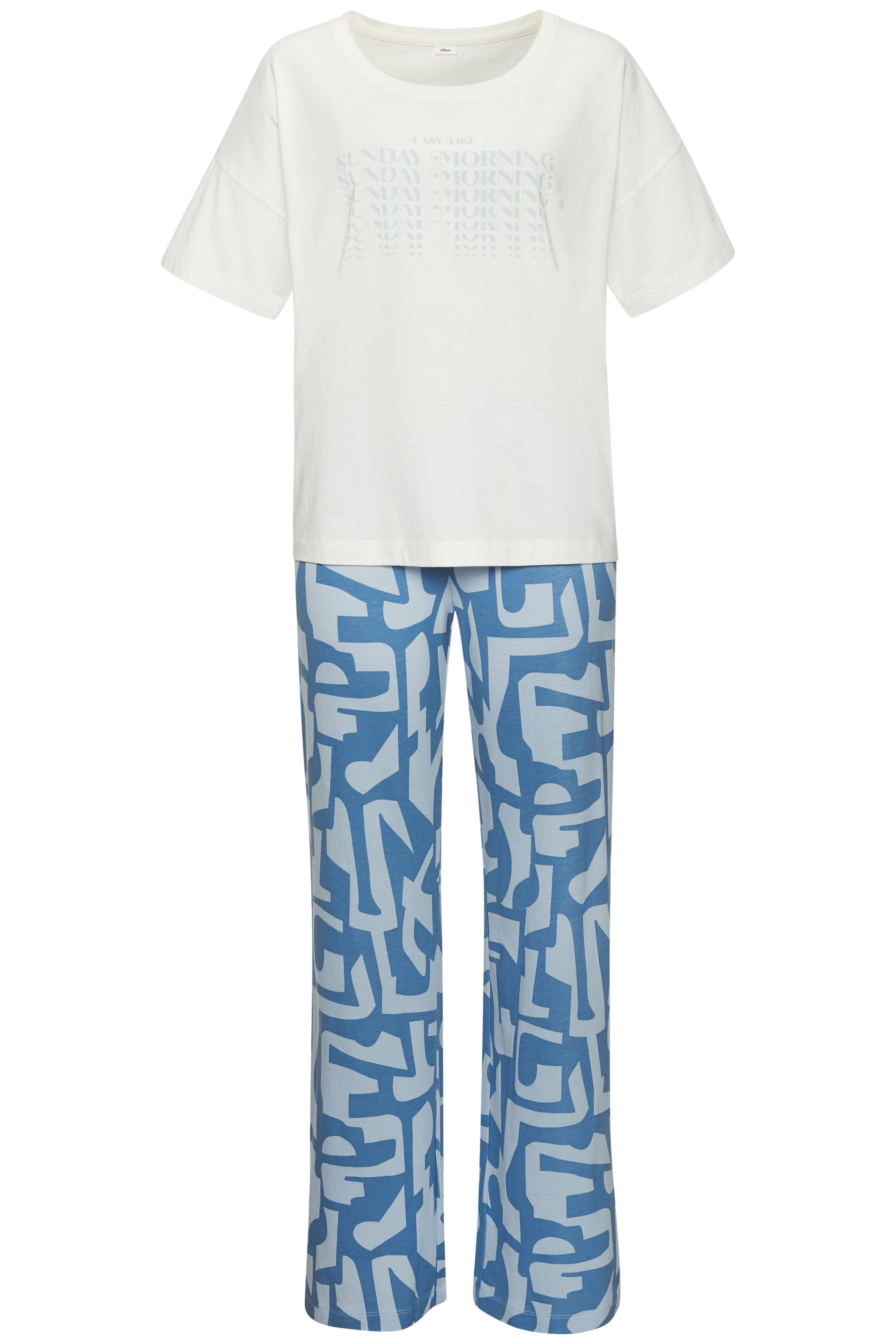 s.Oliver Pyjama Set, 2 tlg. mit grafischem Print