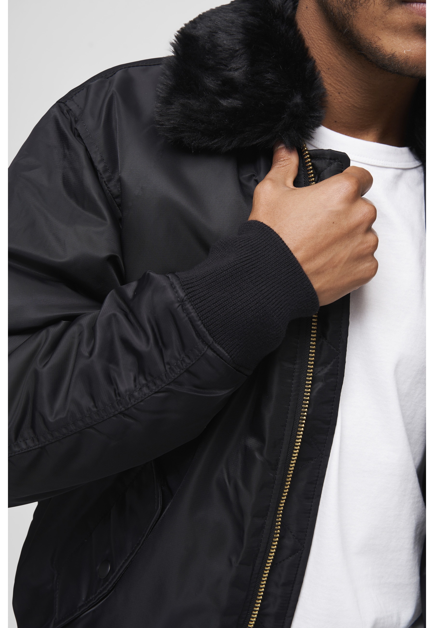 Brandit Winterjacke »Brandit Herren MA2 Jacket Fur Collar« 1 Stk. tlg. ohne Kapuze