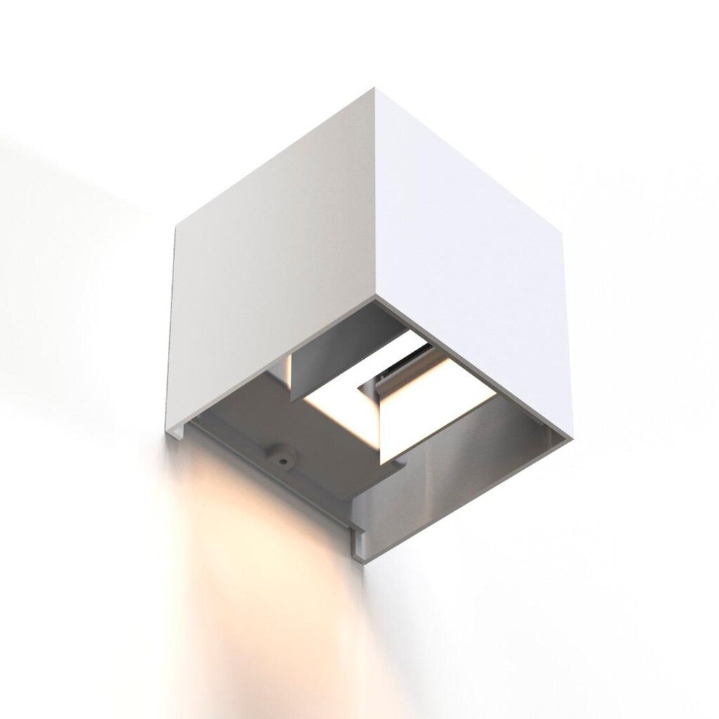 Hama Smarte Lampe »WLAN-Lampe, LED-Wandleuchte für außen u. innen, 10x10x10cm, ohne Hub«