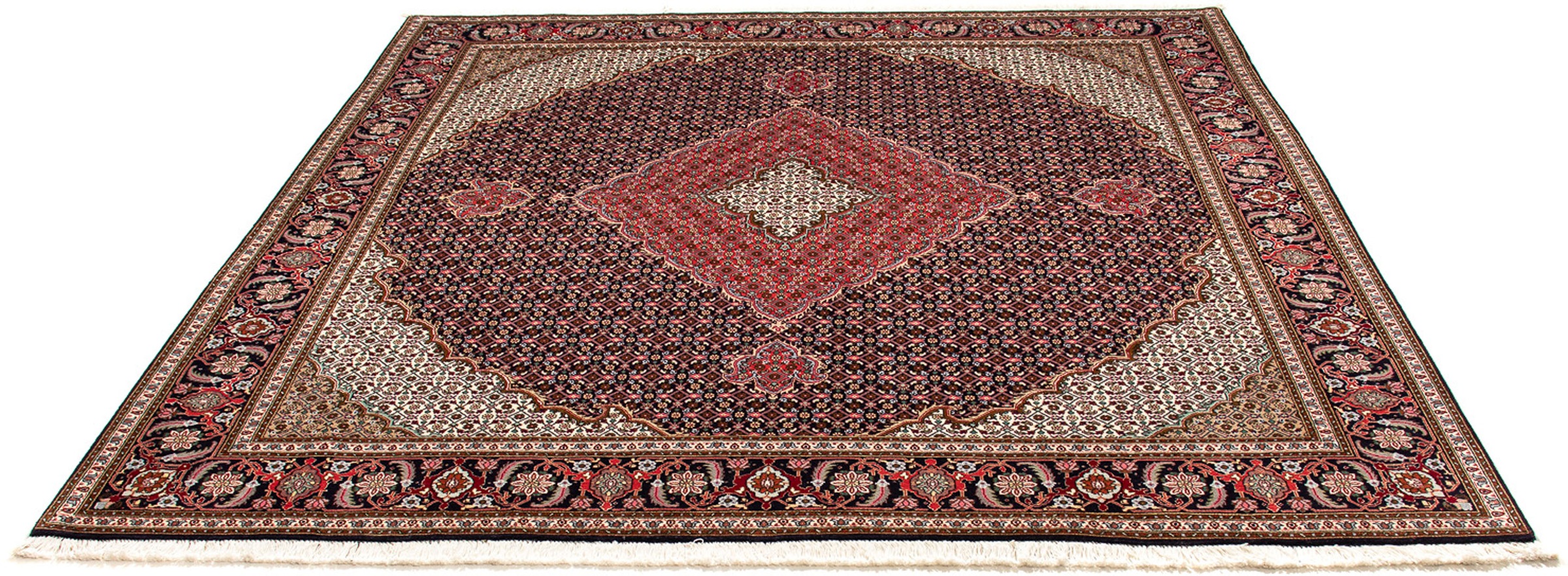 morgenland Orientteppich »Perser - Täbriz quadratisch - 203 x 202 cm - dunkelblau«,... kaufen