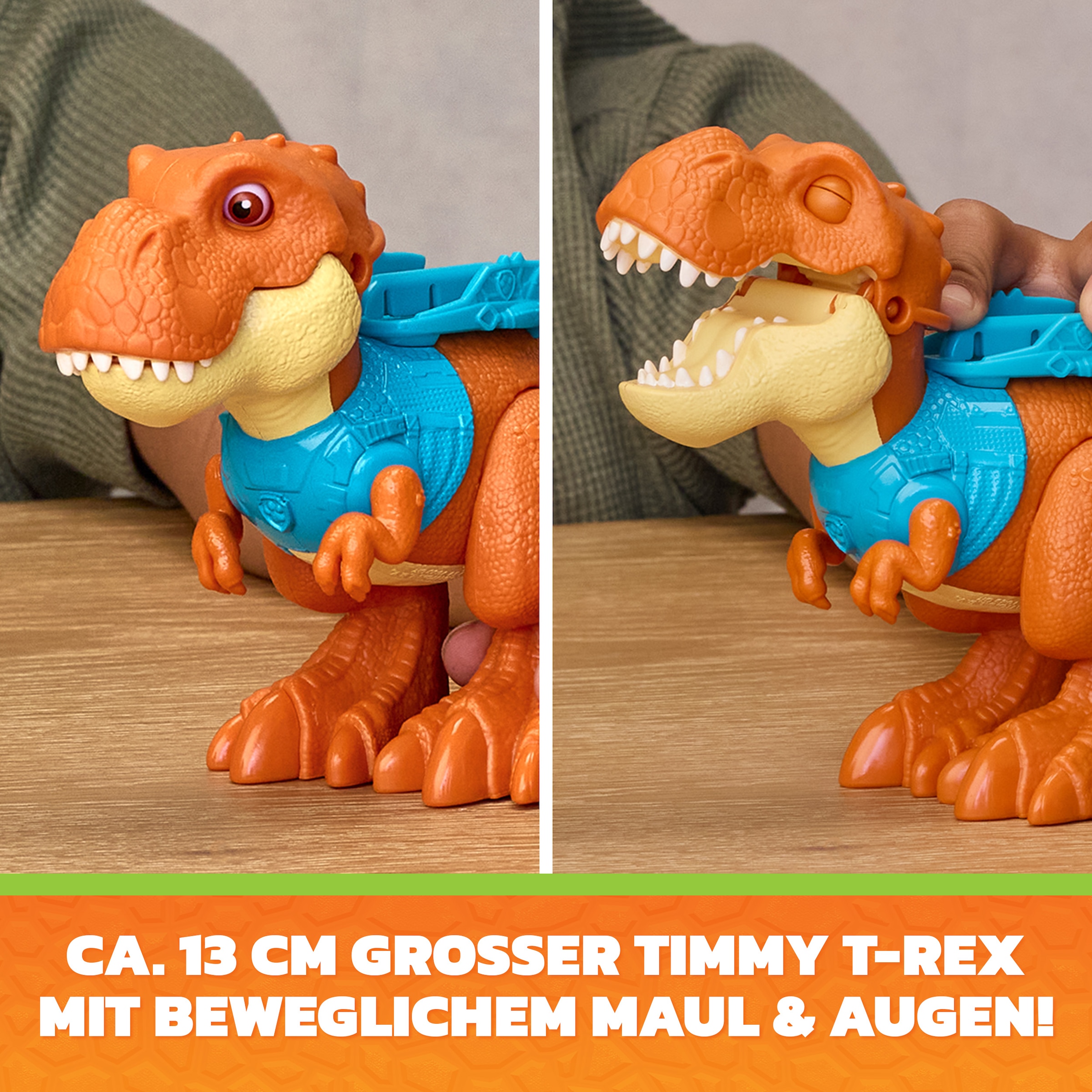 Spin Master Spielfigur »PAW Patrol: Der Dino Film, Roaring Pups, Rex-Figur & T-Rex-Dino Timmy« mit Soundeffekten