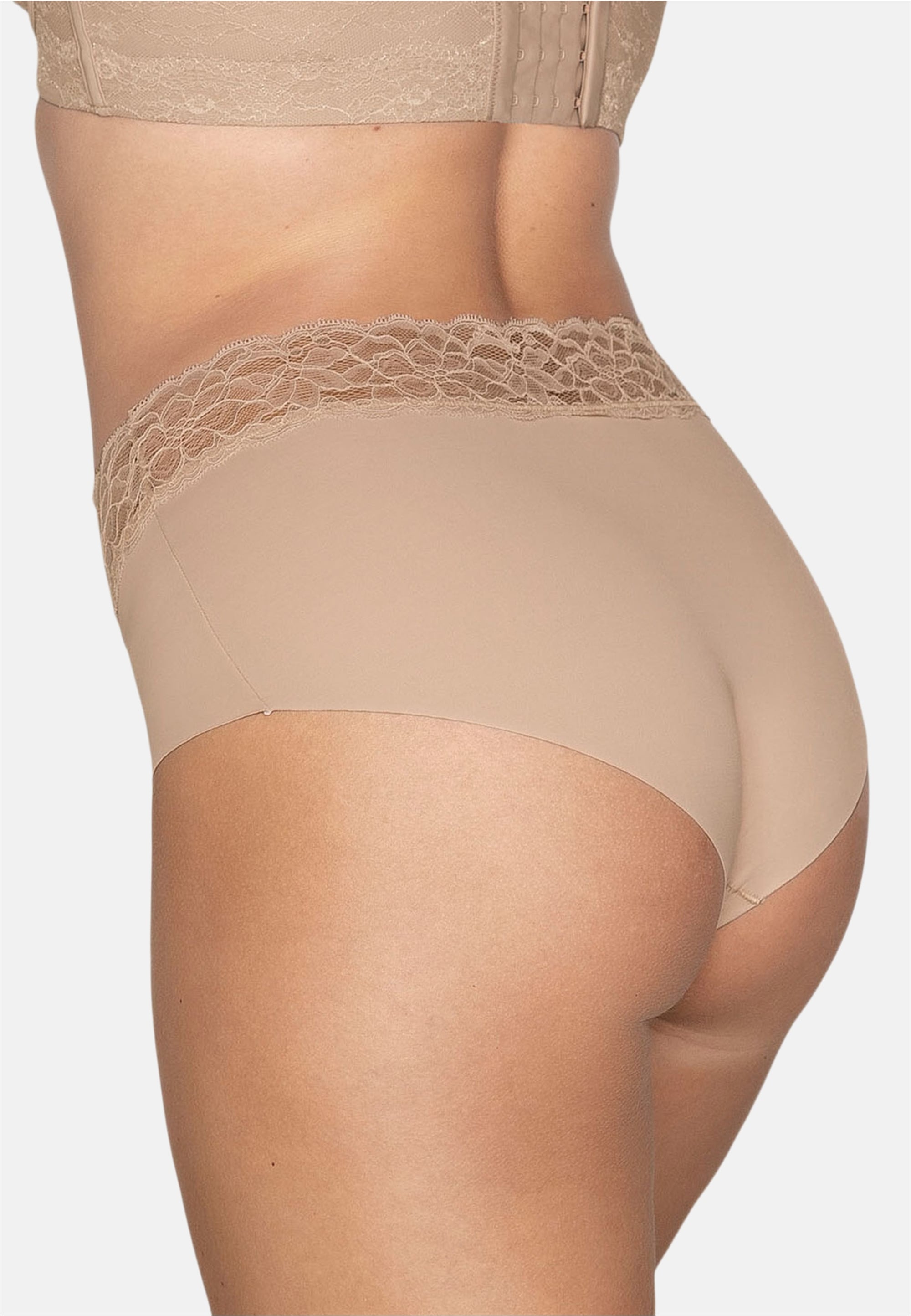 LEONISA Panty, mit floralem Spitzenbesatz