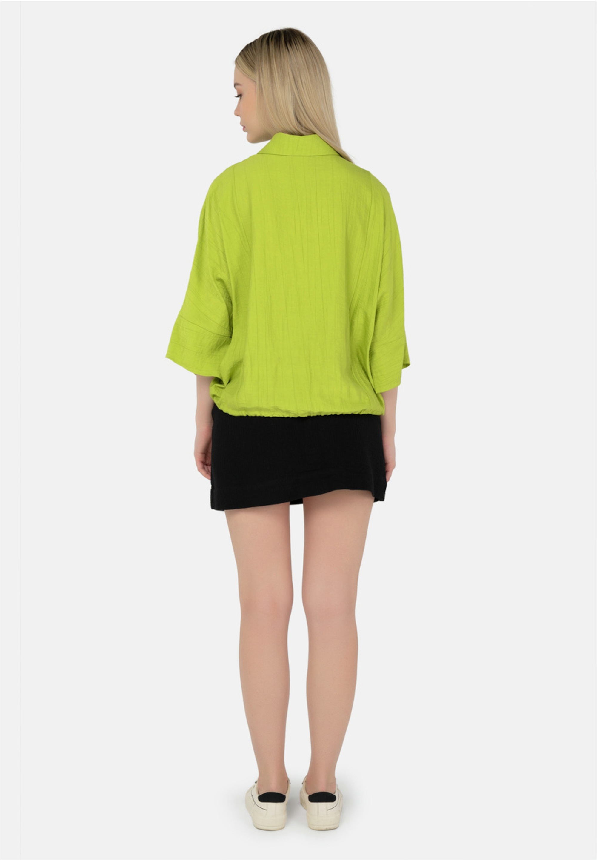 freshlions Klassische Bluse »Maya«, mit kurzem Schnitt