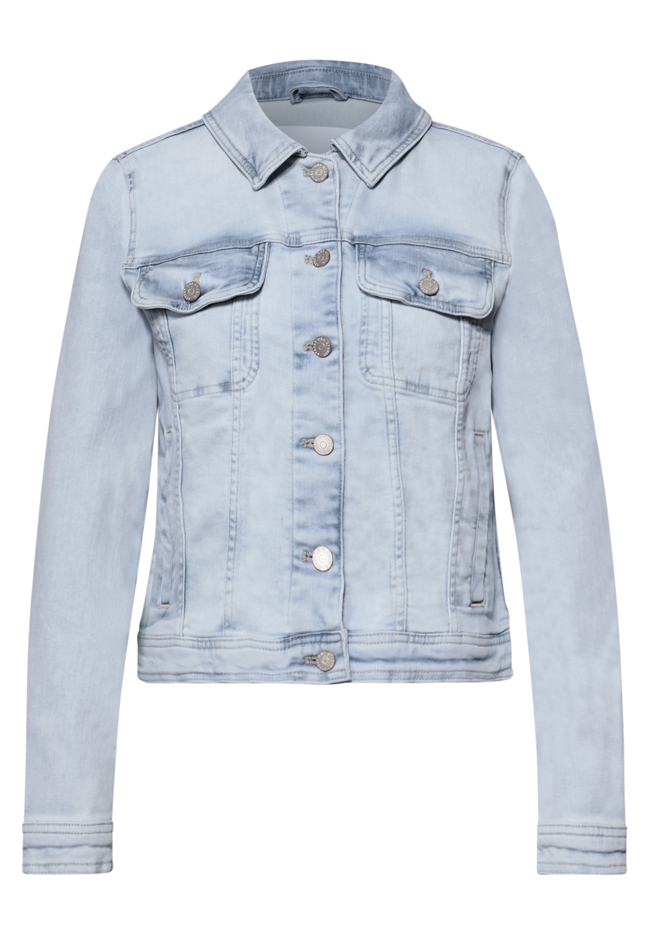 STREET ONE STUDIO Jeansjacke ohne Kapuze mit Brusttaschen