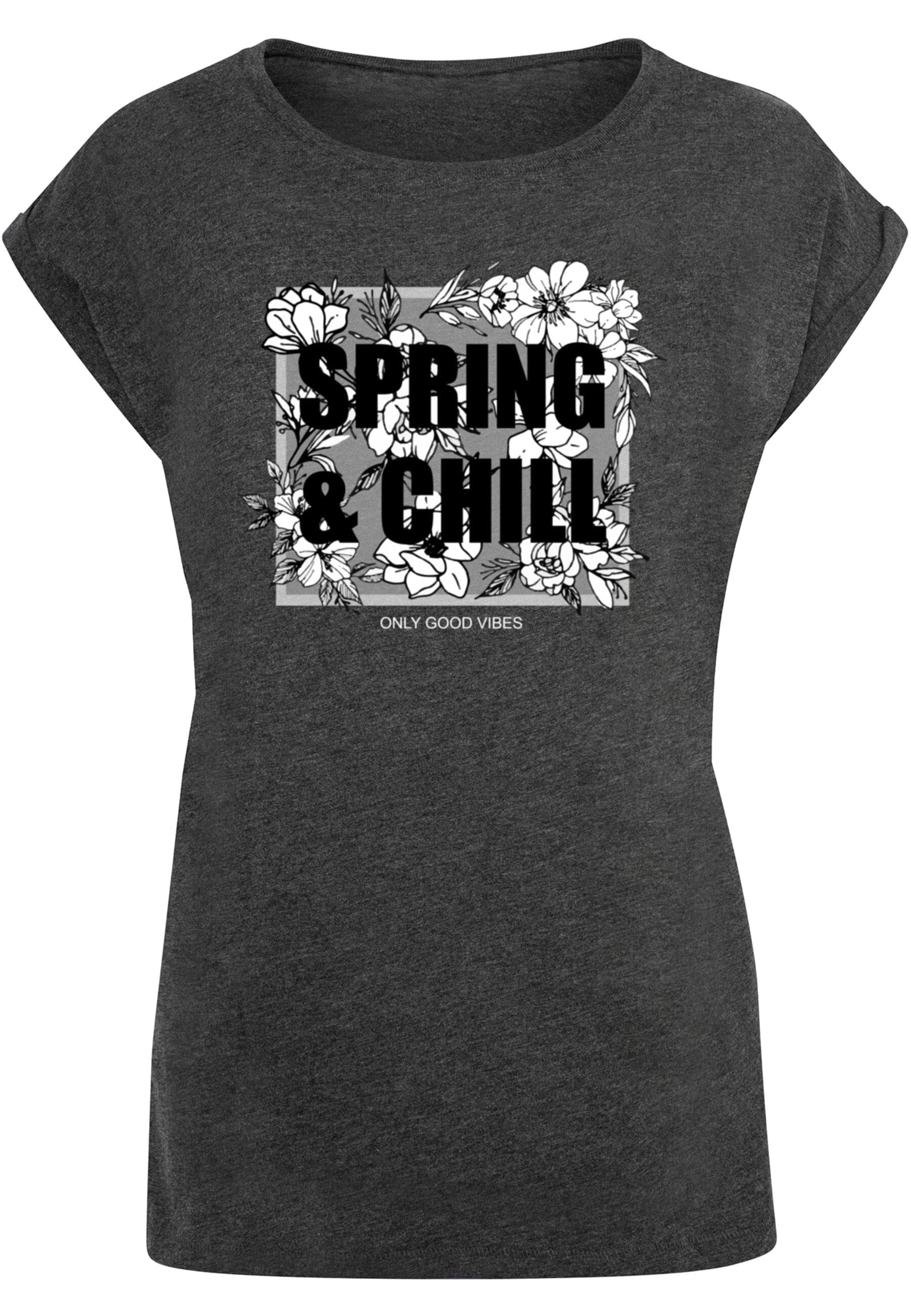 Merchcode T-Shirt "Merchcode Damen Ladies Spring And Chill Extended Shoulde günstig online kaufen