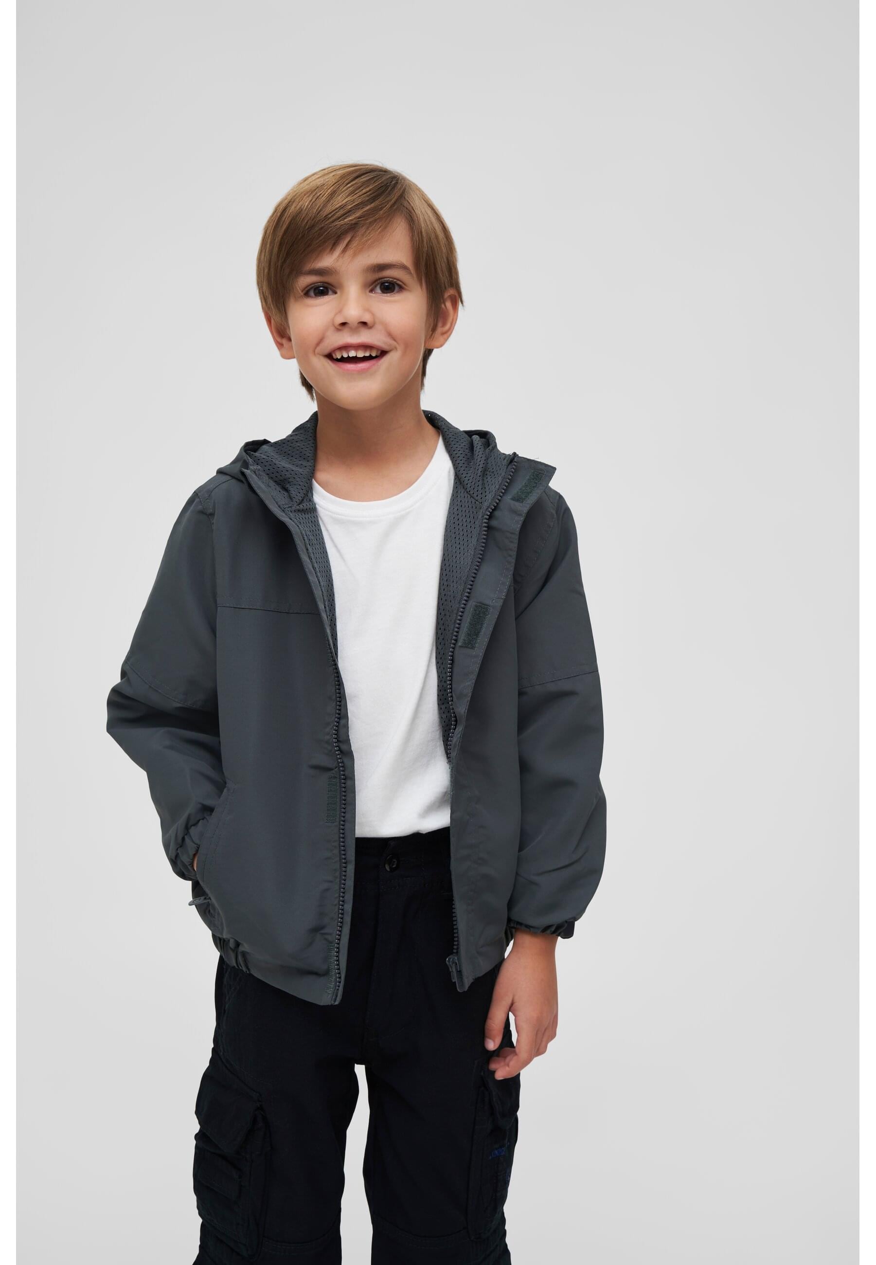 Brandit Allwetterjacke »Brandit Herren Kids Summer Windbreaker Frontzip«, (1 St.), mit Kapuze