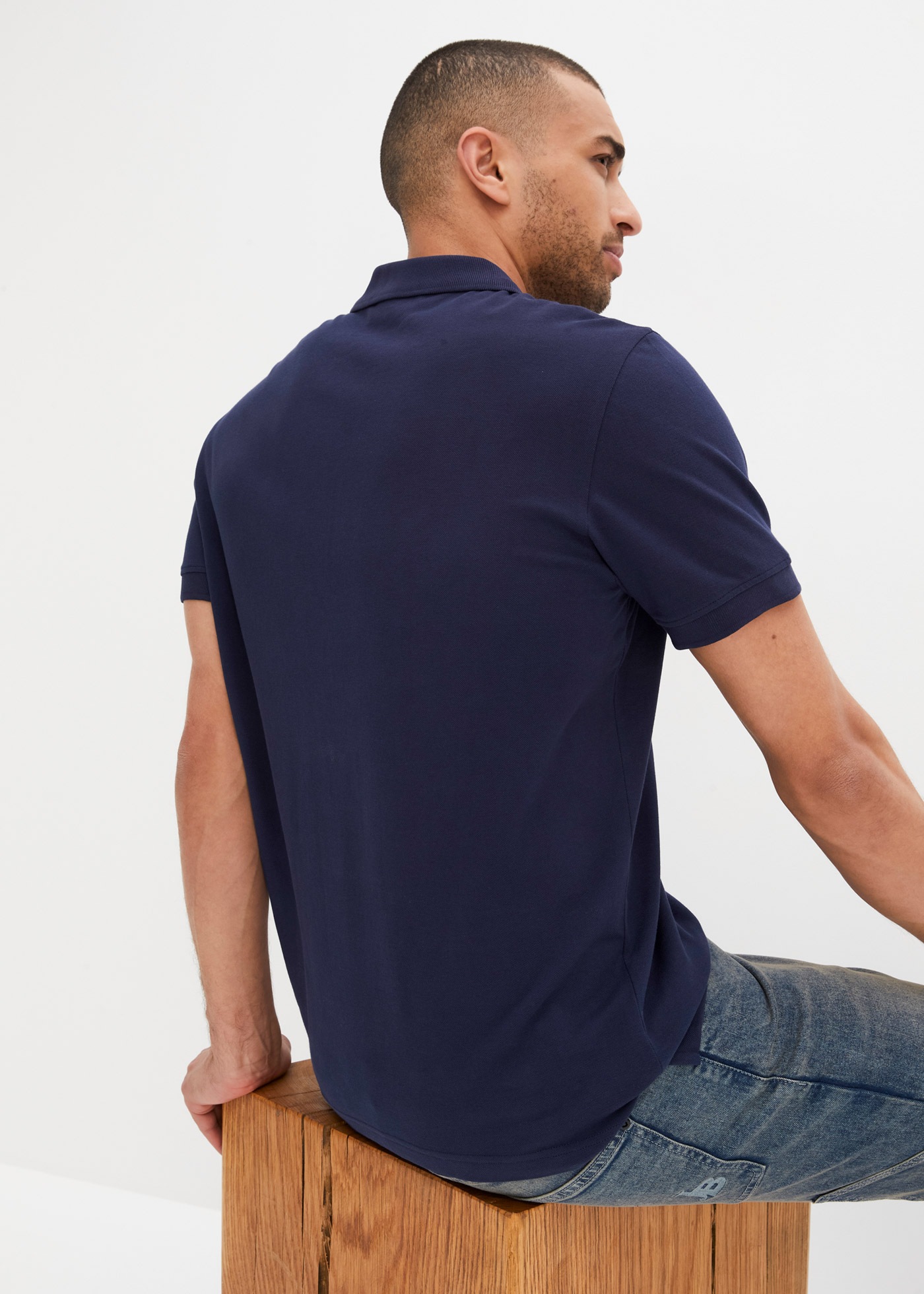 bonprix Poloshirt »Piqué-Poloshirt aus reiner Baumwolle« 1 Regular Fit, Kurzarm, aus hautfreundlicher Baumwolle