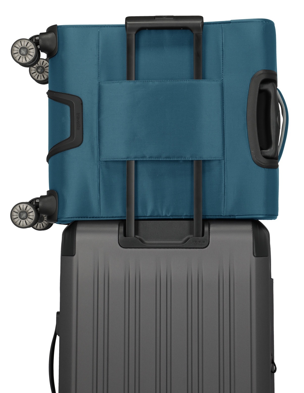 travelite Handgepäck-Trolley »JETPACK Max 4 Cabin, konzip. für Lufthansa, Austrian Airlines & Swiss«, 4 Rollen, Weichgepäck-Koffer Handgepäck für die meisten gängigen Airlines