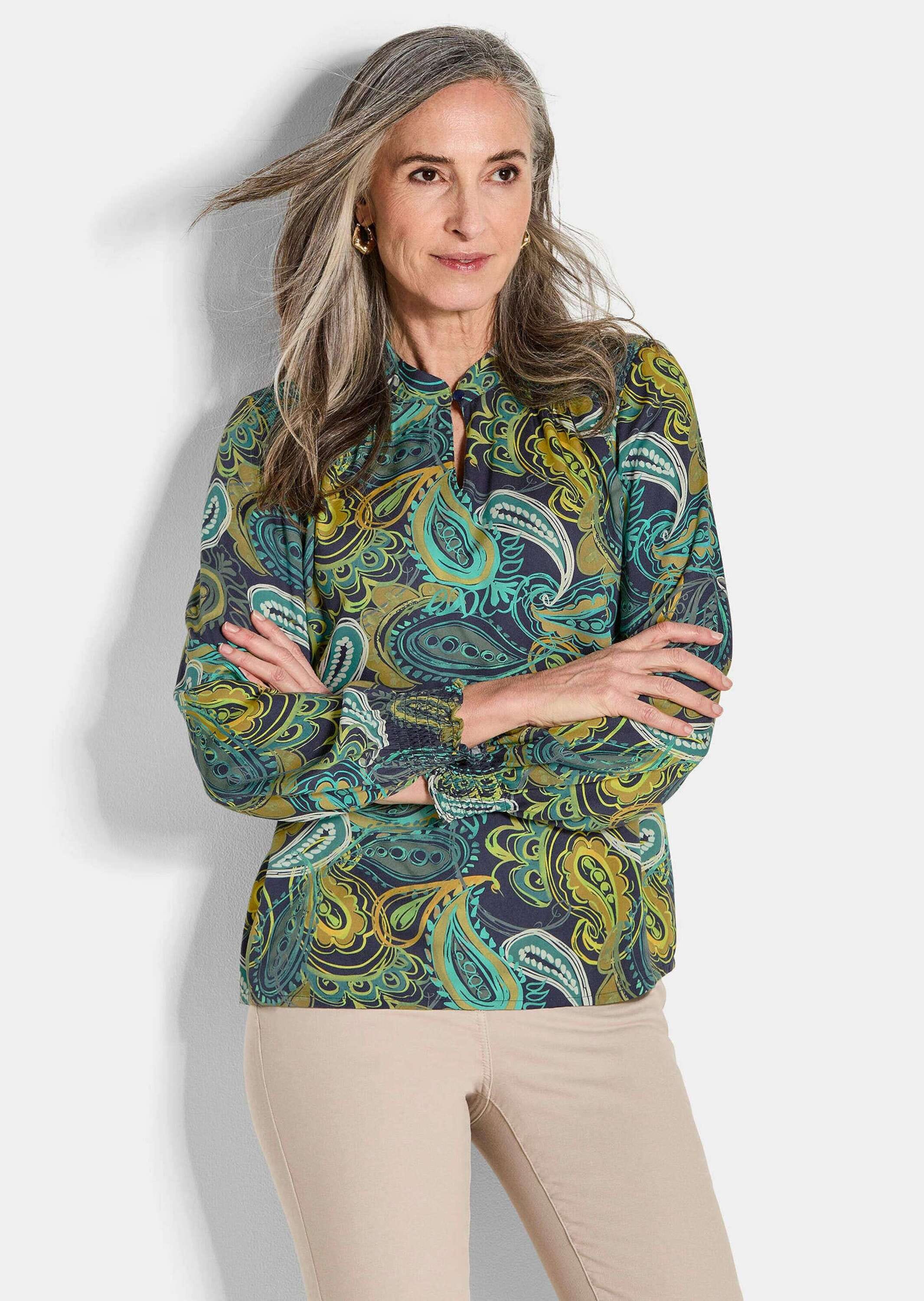 GOLDNER Schlupfbluse »Bluse aus fließendem Viskose-Satin«