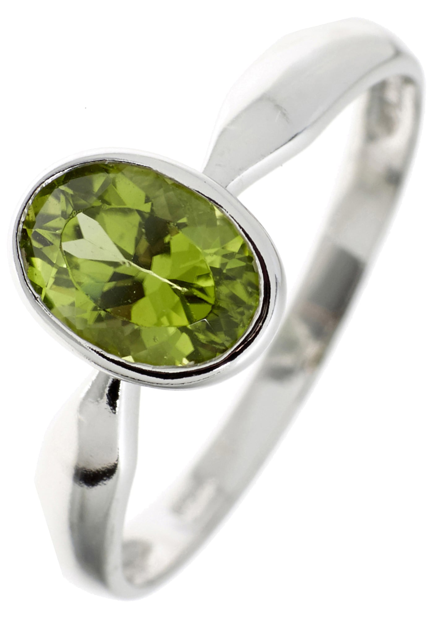 JOBO Silberring 925 mit Peridot Silber