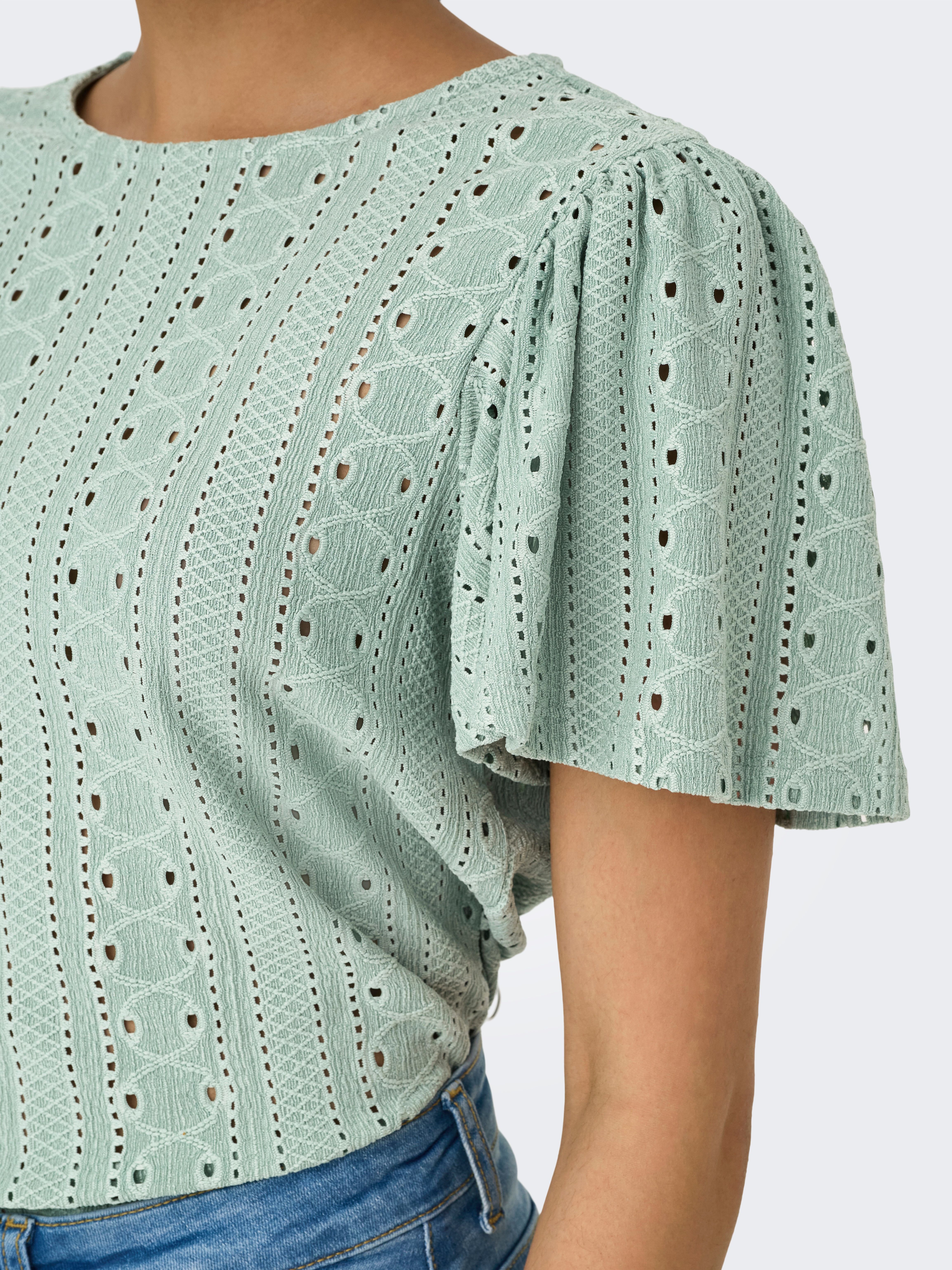 Thumbnail - ONLY Kurzarmshirt "ONLRIVERSIDE S/S FLAIRED TOP JRS"