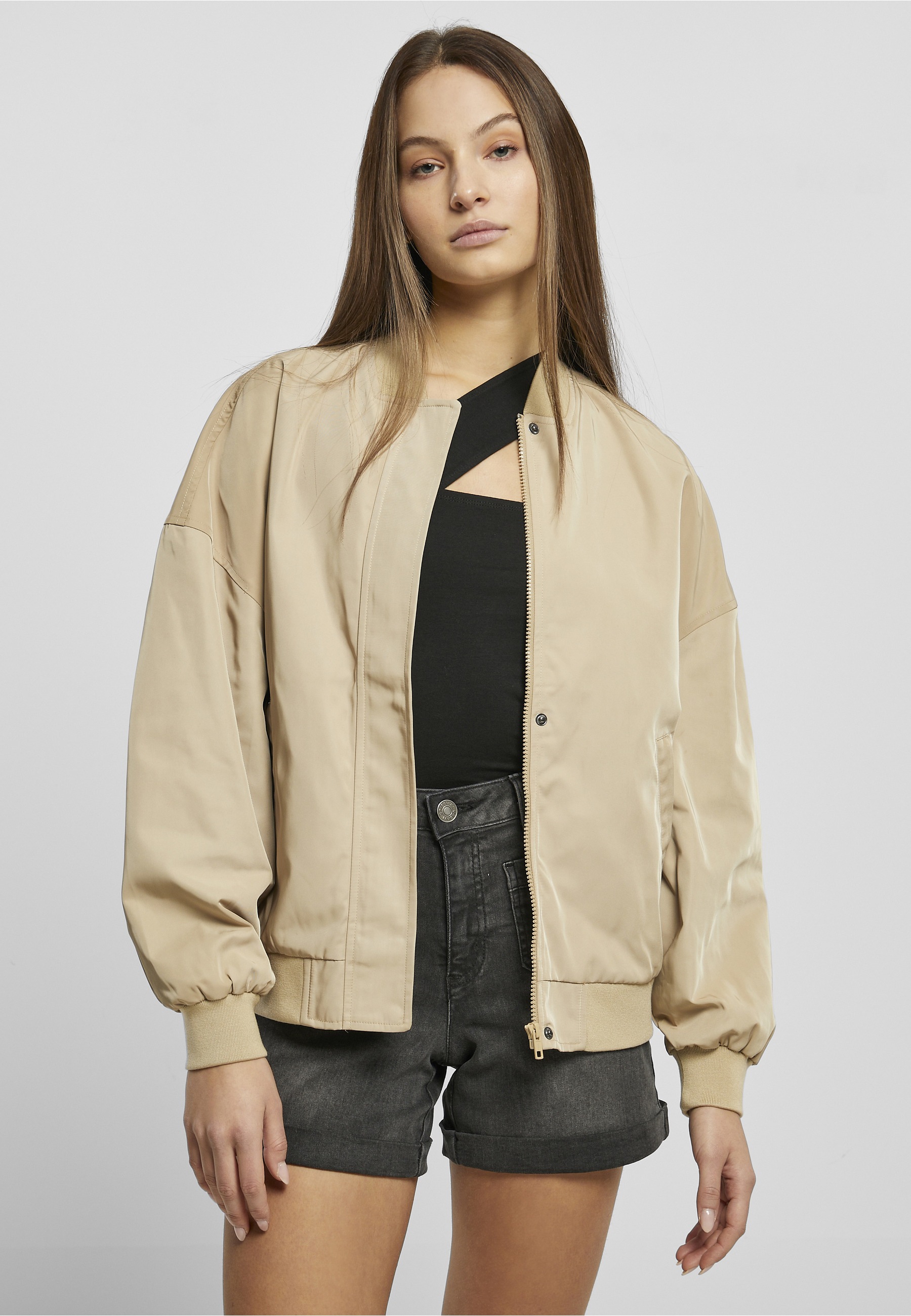 URBAN CLASSICS Bomberjacke »Urban Classics Damen« 1 Stk. tlg. ohne Kapuze