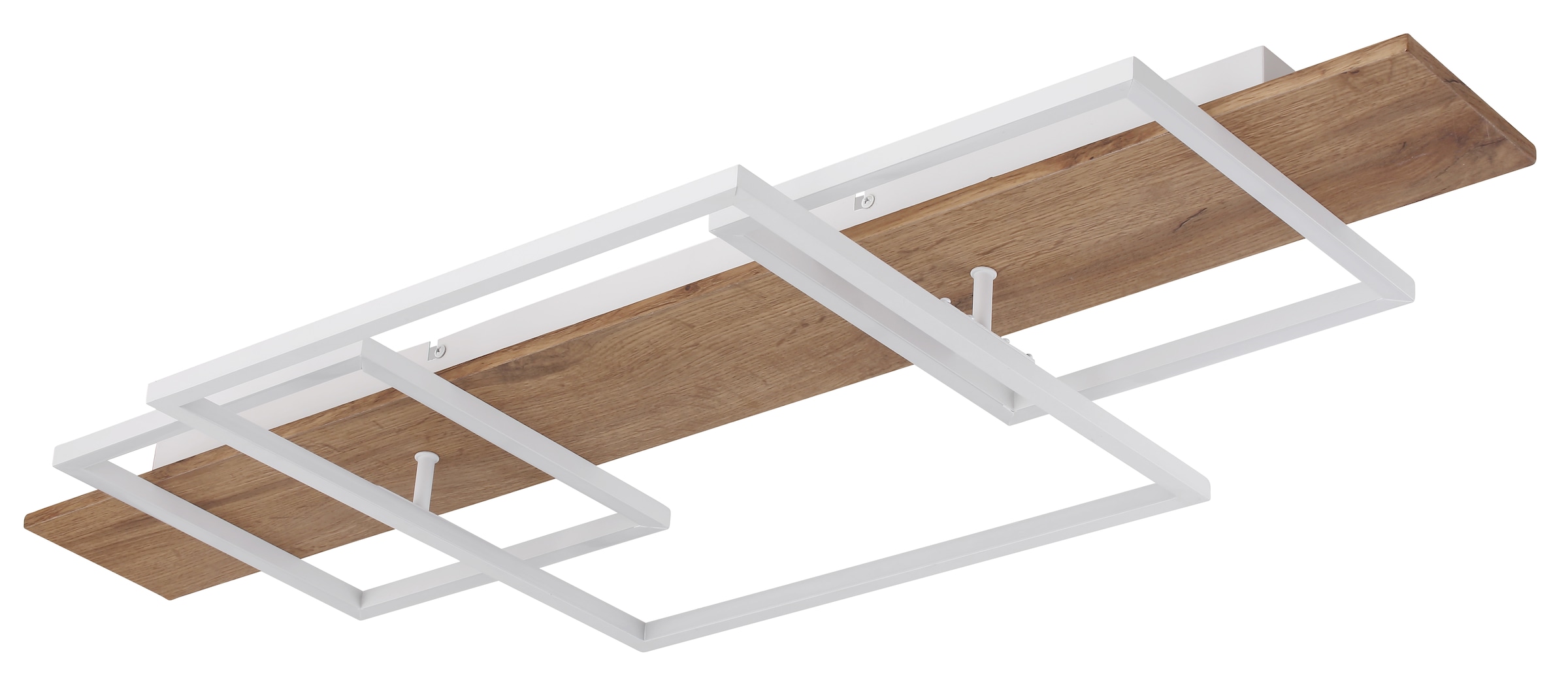 GLOBO LIGHTING LED Deckenleuchte »VANNI«, Leuchtmittel LED-Modul | LED fest integriert, Deckenlampe/Wohnzimmer/Schlafzimmer/modern/Holz